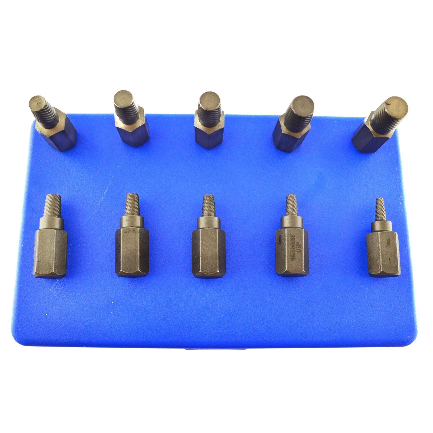 Kit d'extraction de goujon à vis 1/2" filetage inversé facile à retirer 3-11 mm 10 pièces AT077