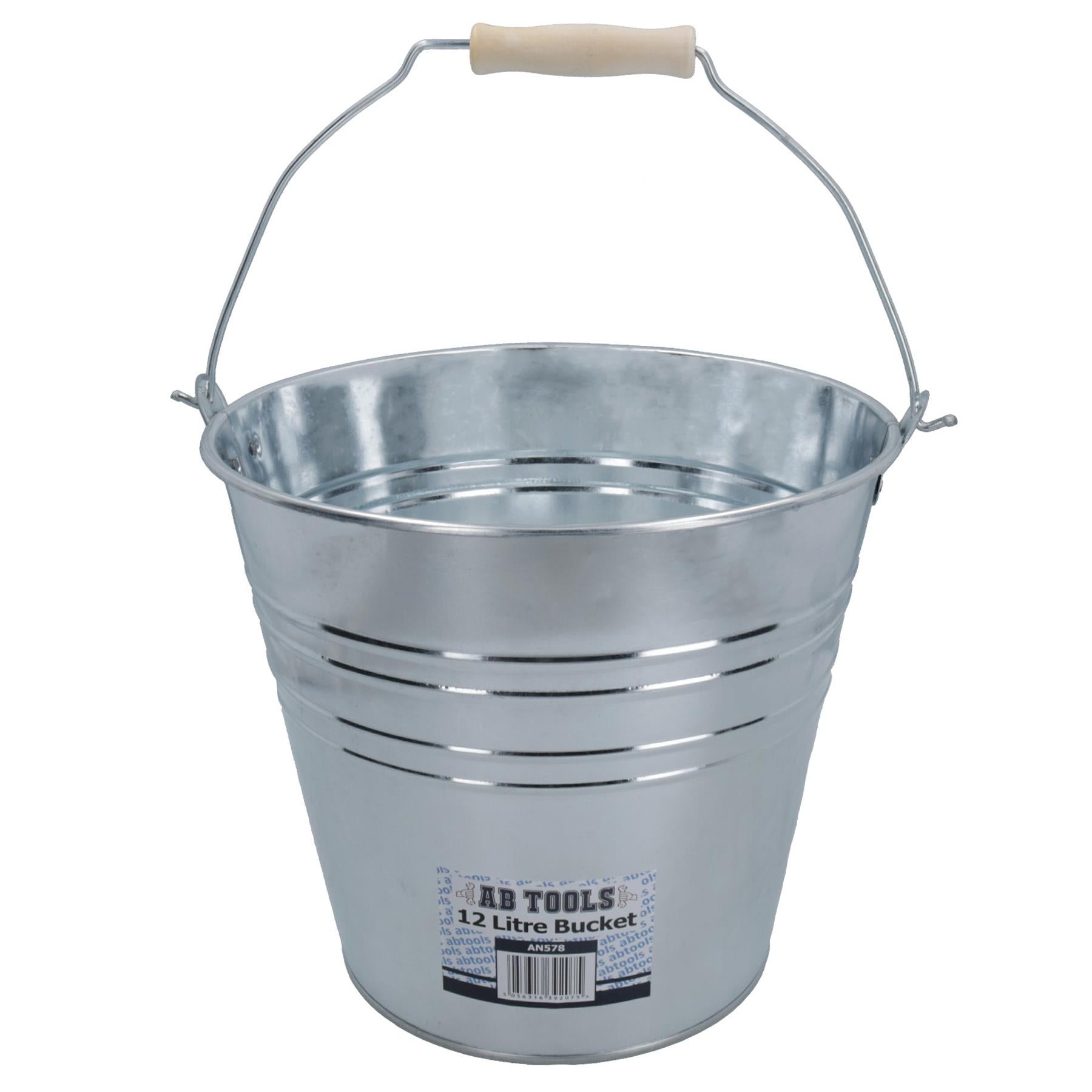 5L or 12L Galvanised Steel Metal Bucket Pail Water Coal Fire Greenhouse Garden