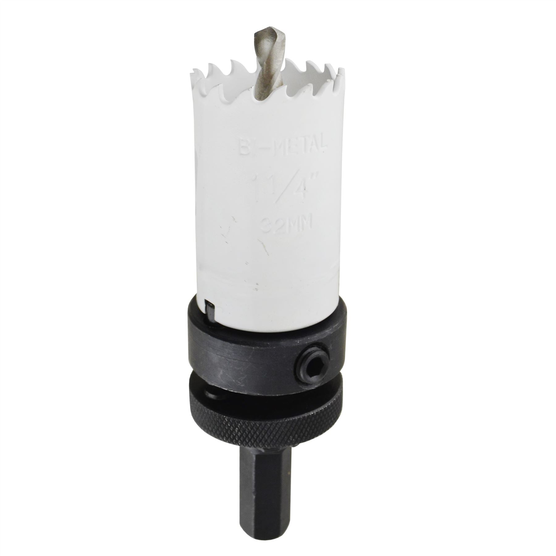 32 - 152 mm Lochsäge mit 1/2 Zoll Schaftbohrfutter, Fräser, Bimetall-Bohrer