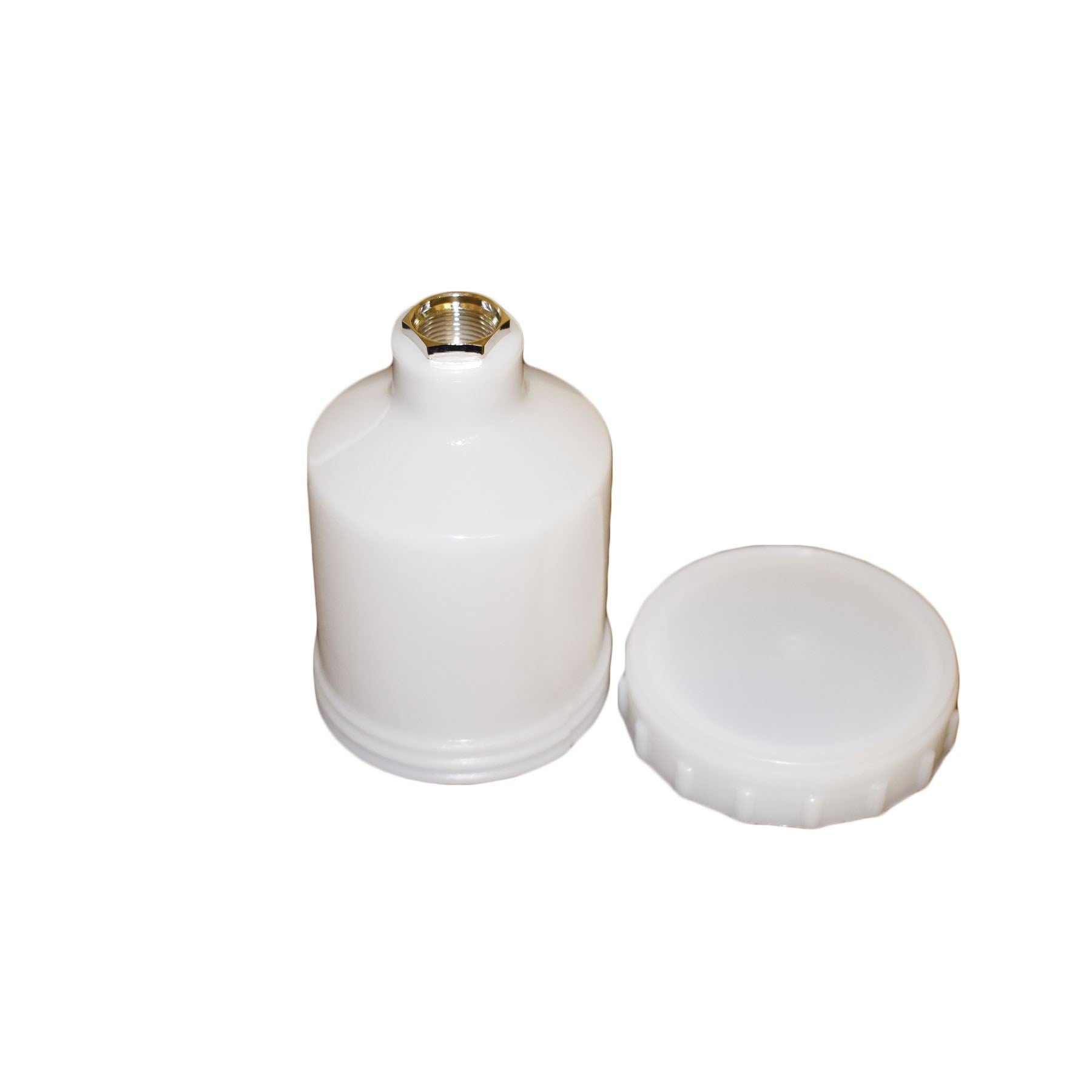 Gravity Feed Spray Paint Plastic Paint Pot 125ml Capacity M14 Female Thread