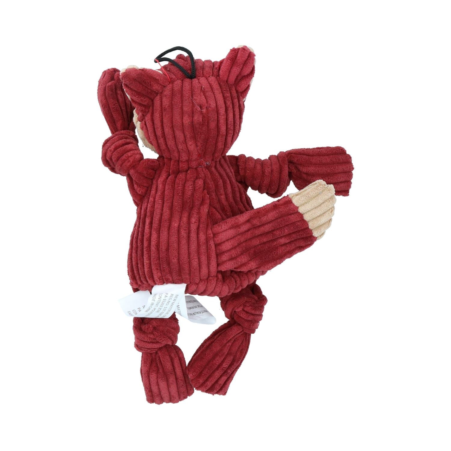 Jouet en peluche durable pour chien et chiot Woodland Small Fox Knottie 6 x 12 x 22 cm
