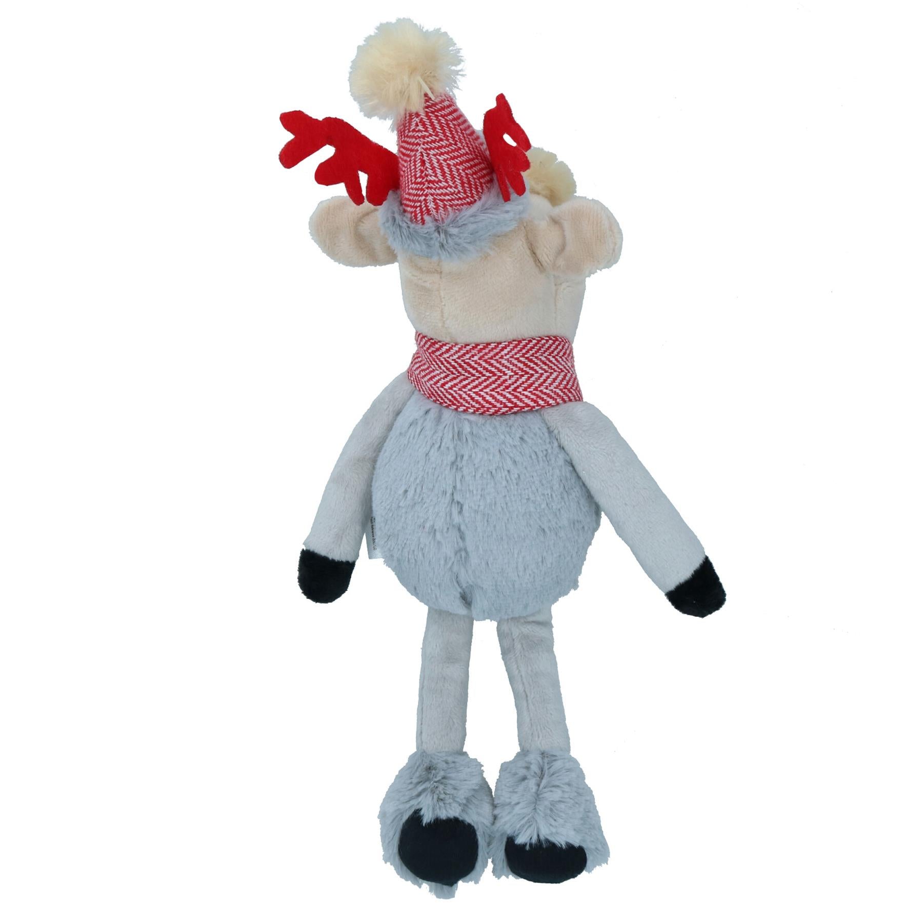 Hund Weihnachtsgeschenk Quietschend Winter Rot Rudolph Plüsch Spielen Spielzeug Weihnachten Präsentieren
