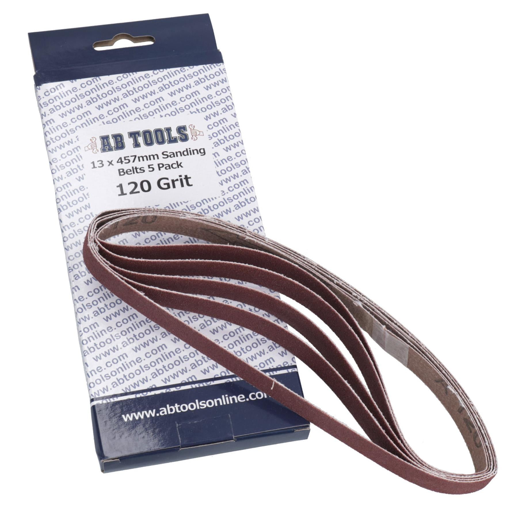 457 x 13 mm Courroie de ponçage abrasive pour ponceuse à main