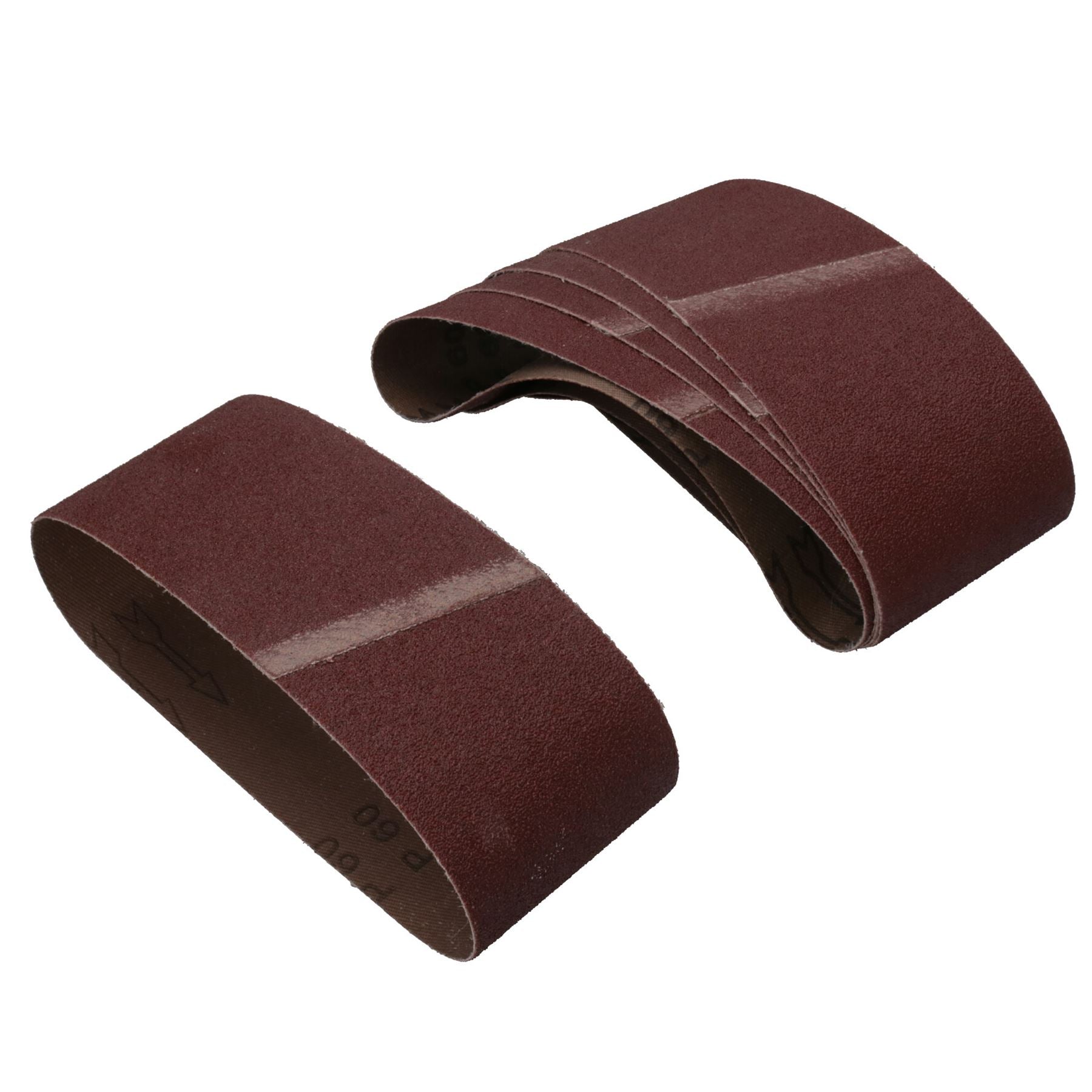 Disques abrasifs pour ponceuse à bande, grain mixte 40, 60, 80, 120, 75 mm x 457 mm