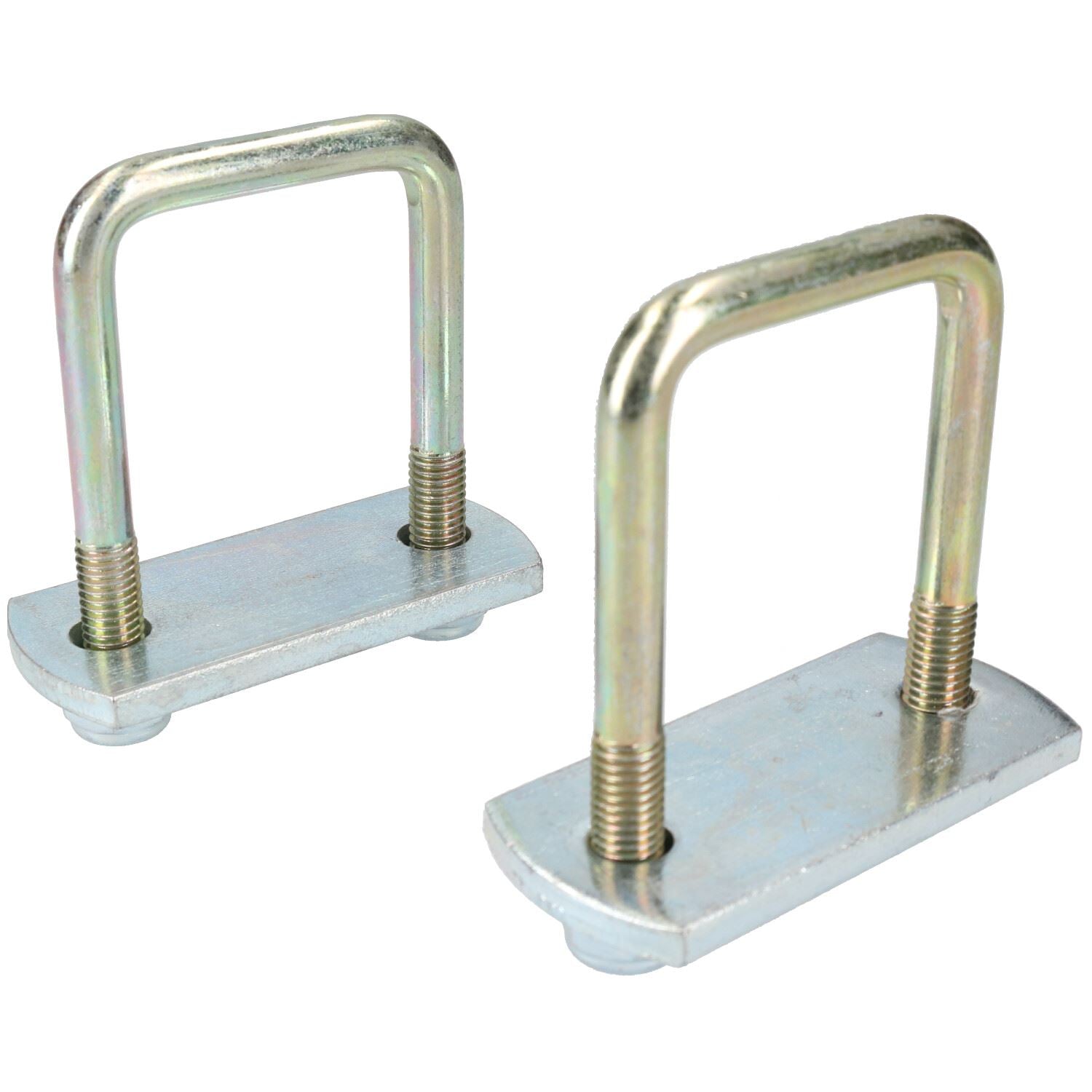 2er-Pack M10 50 mm x 80 mm U-Bolzen N-Bolzen mit Platten und Muttern HOCHZUG