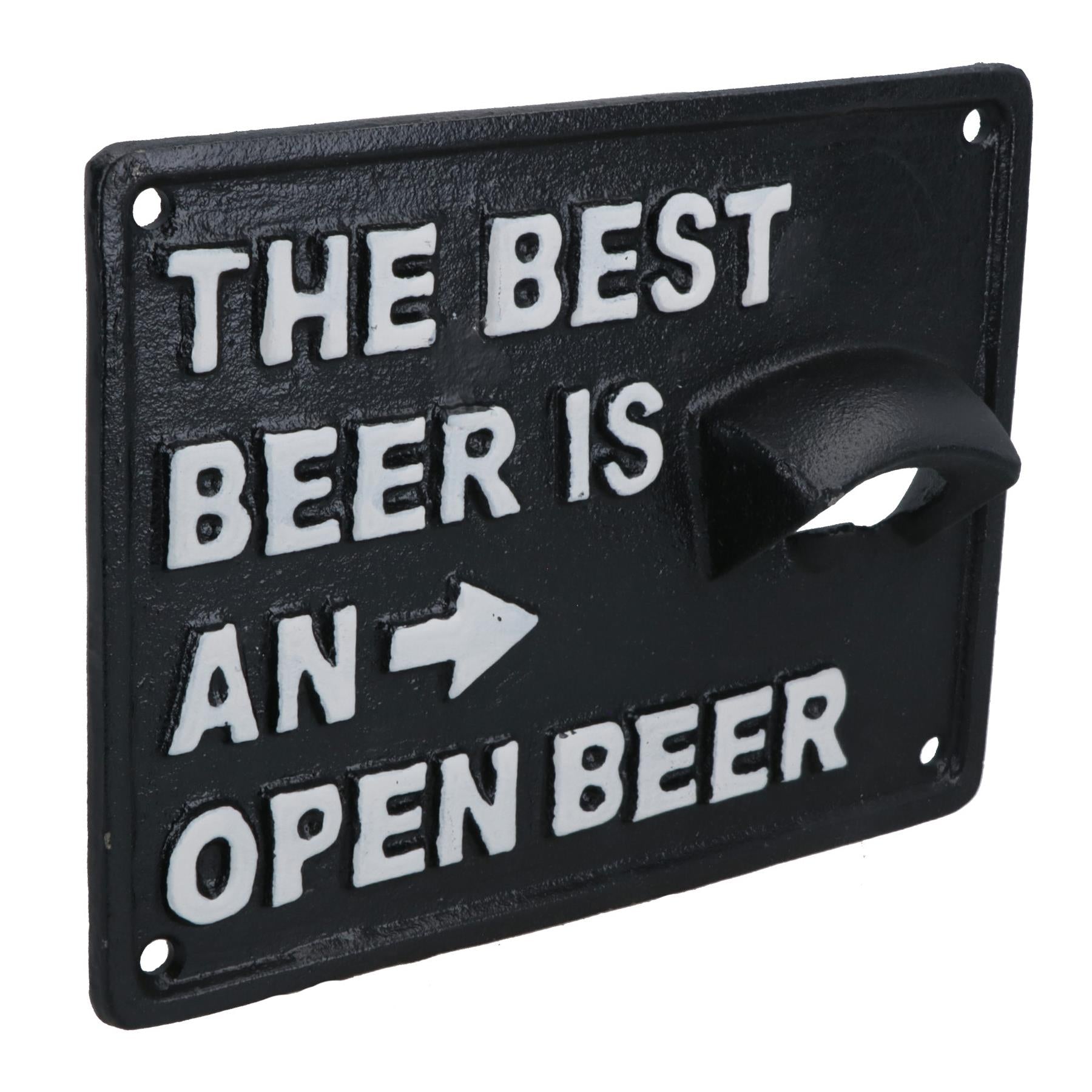 The Best Beer Bottle Opener Cast Iron Sign Gift Garage Shed Bar Man Cave Plaque