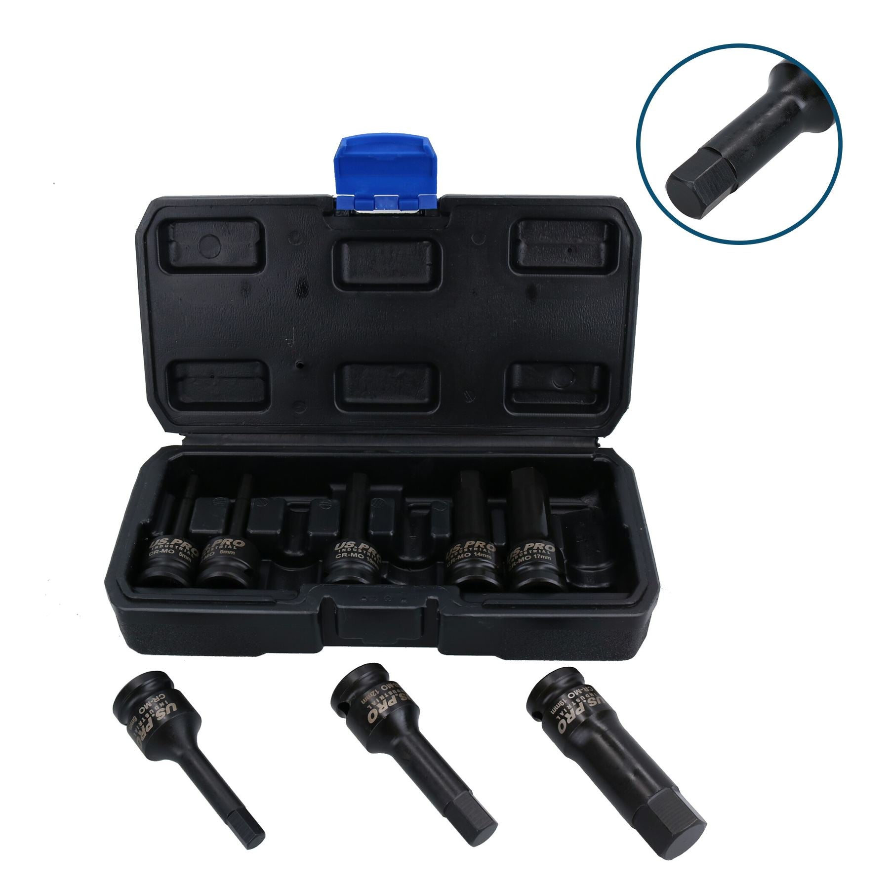 Douilles à chocs Torx Star Allen Hex 1/2 po peu profondes et profondes 4 – 19 mm T20 – T70