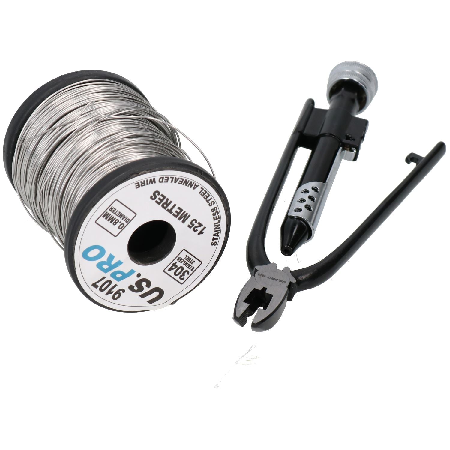 Lock Wire Lockwire Twist Zwirbelzange + 125 Meter 0,8mm Edelstahldraht
