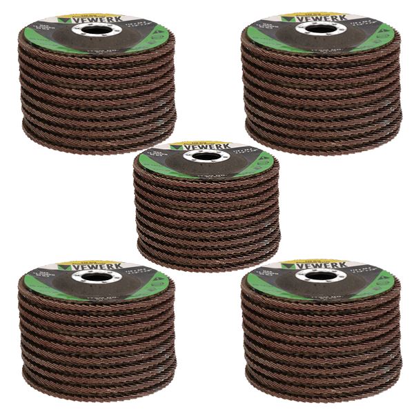 Fächerschleifscheiben Körnung 120 für Winkelschleifer 4,5" (115 mm) Fächerschleifscheibe Schleifen