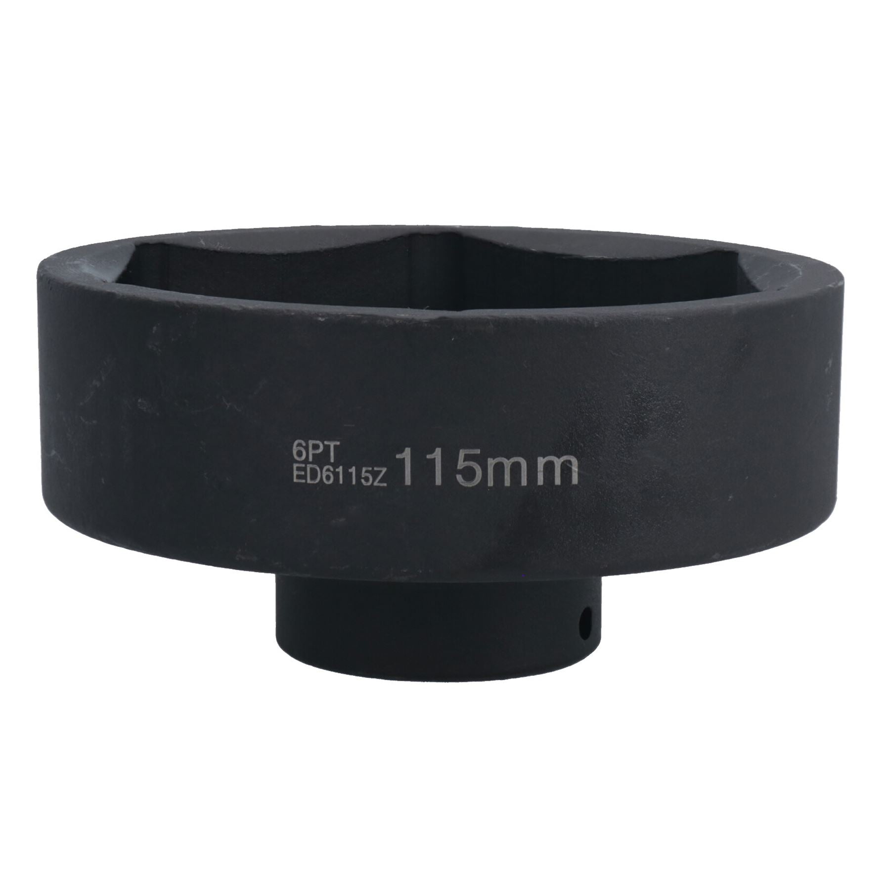 Douille à impact métrique profonde de 115 mm, 1 po, pointe hexagonale simple