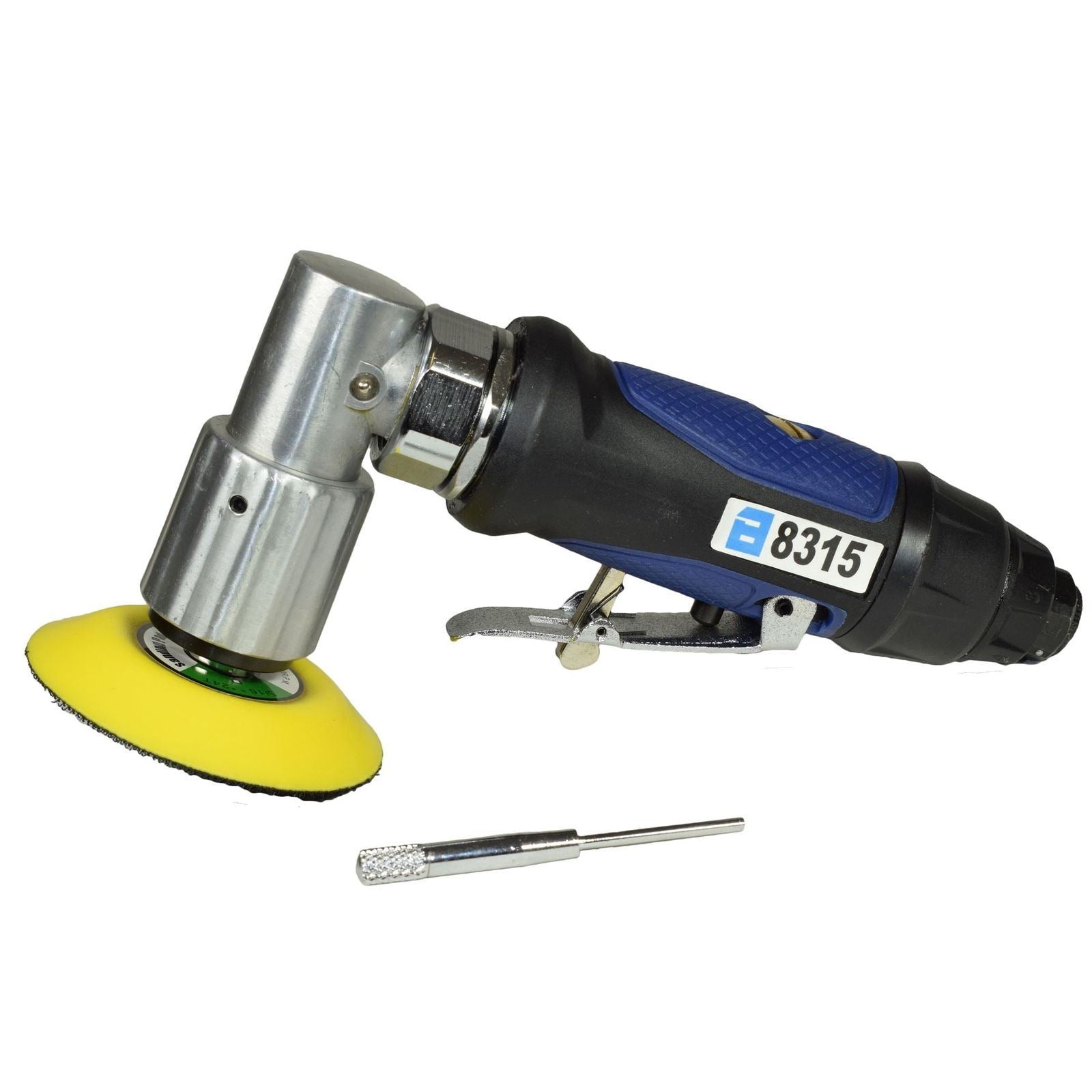 Ponceuse d'angle pneumatique 3" 75 mm, meuleuse, polisseuse, ponçage et pack de 100 disques mixtes