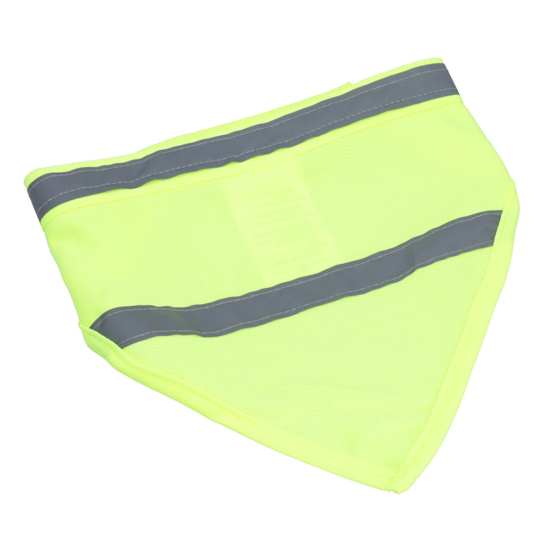 Bandana réfléchissant haute visibilité pour chien, taille unique, accessoire de sécurité pour promenade nocturne