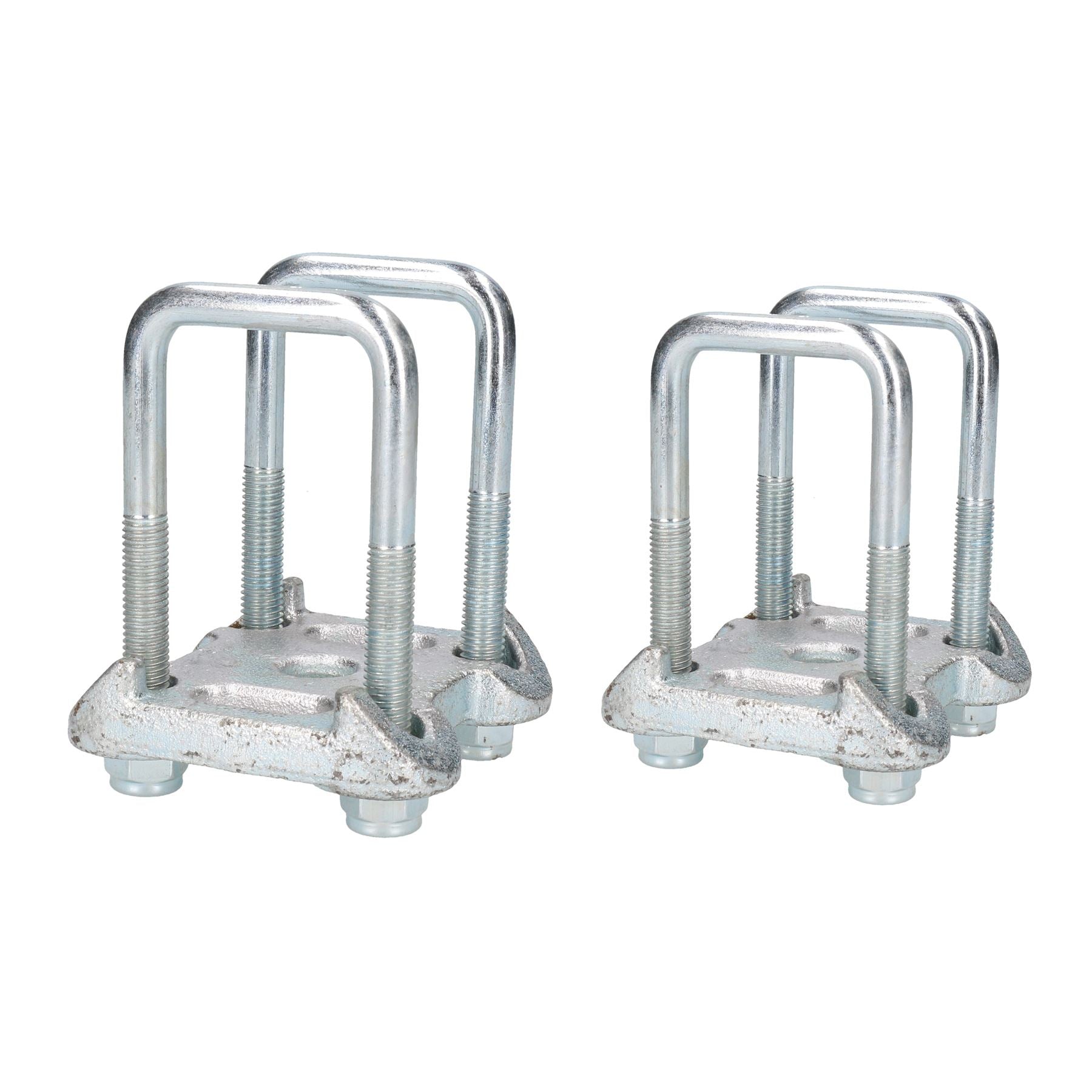 4 U-Bolzen 2 Grundplatte für Ifor Williams Anhänger Parabol-Blattfeder 55x125mm
