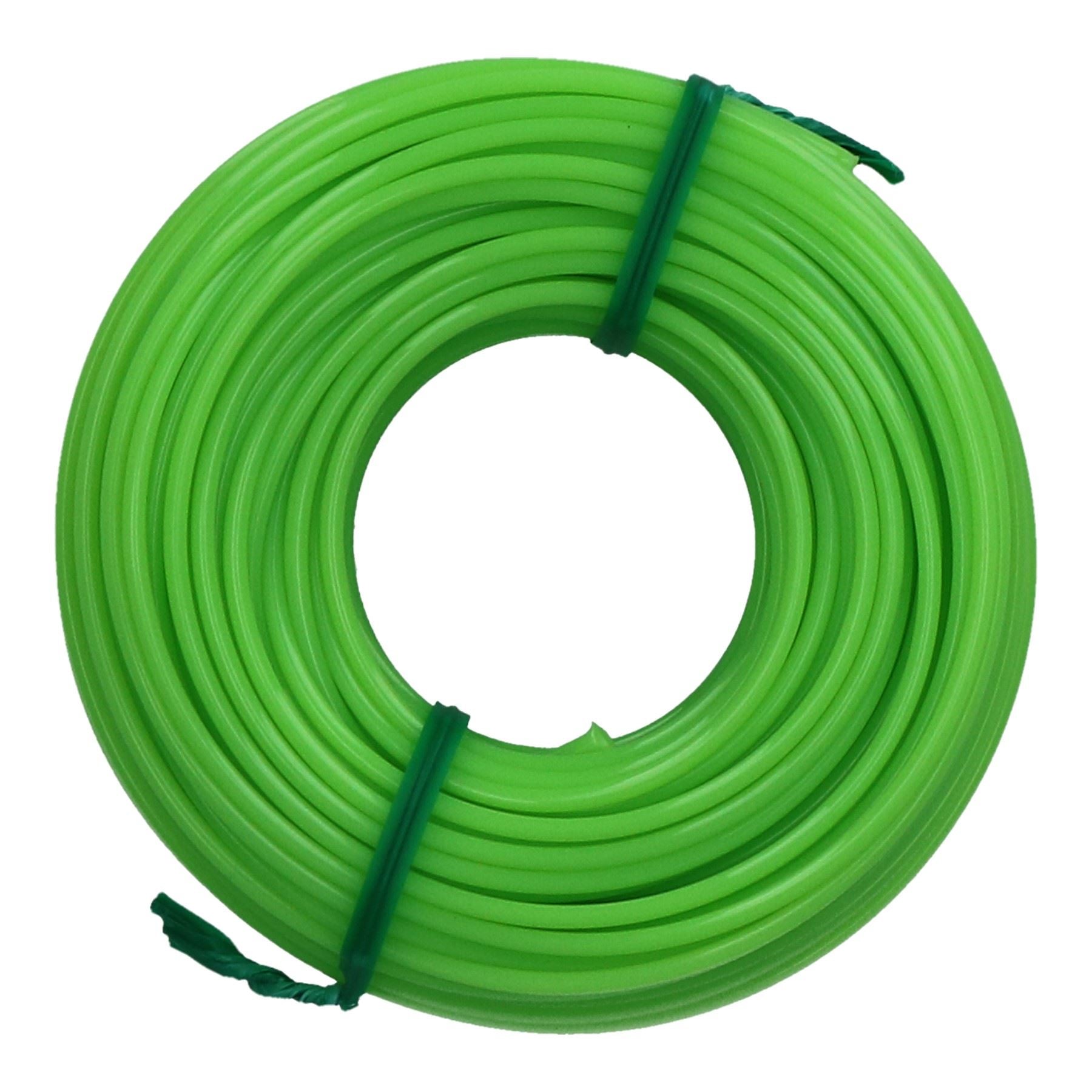 Cordon de coupe-bordures en copolymère de 1,65 mm x 15 m pour coupe-bordures électriques à essence