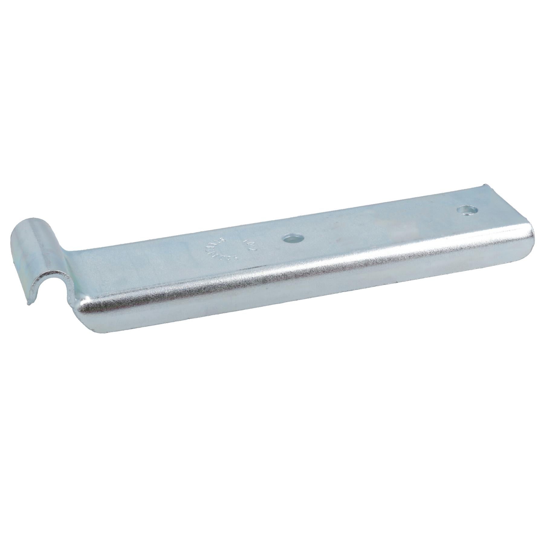 Anhänger-Haltehaken, lang, über der Mitte verriegelbar, 126 mm x R3,5, 280 kg Tragkraft