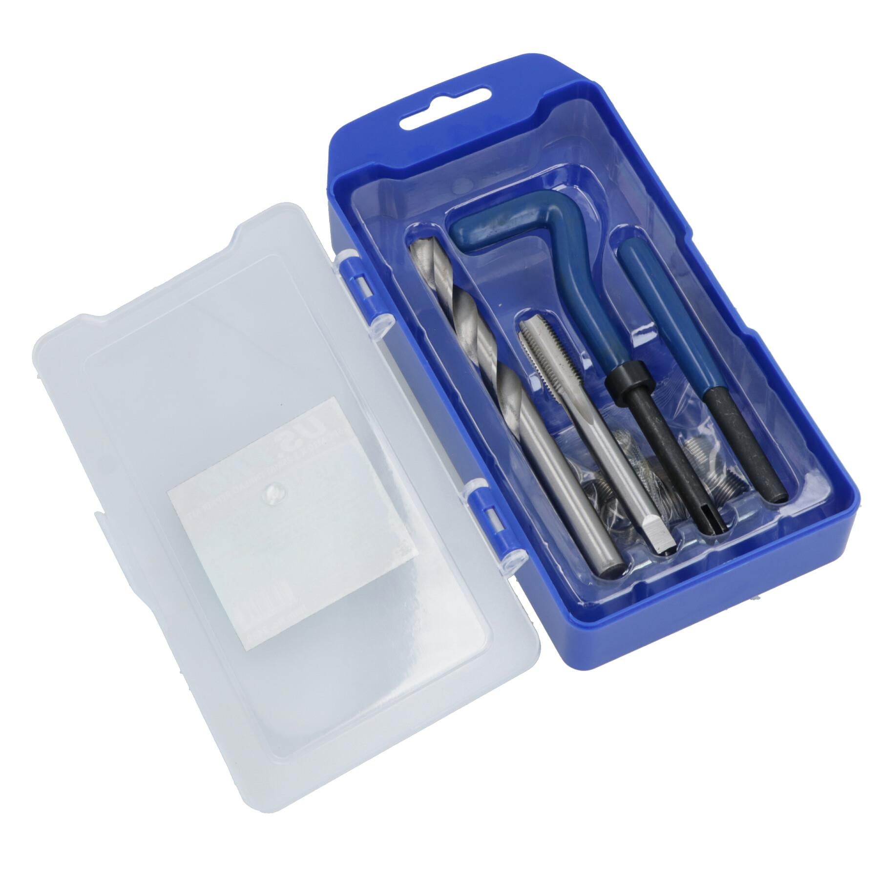 M10 x 1.25mm Metric Thread Repair Kit Helicoil Set for Damaged Threads 15pc