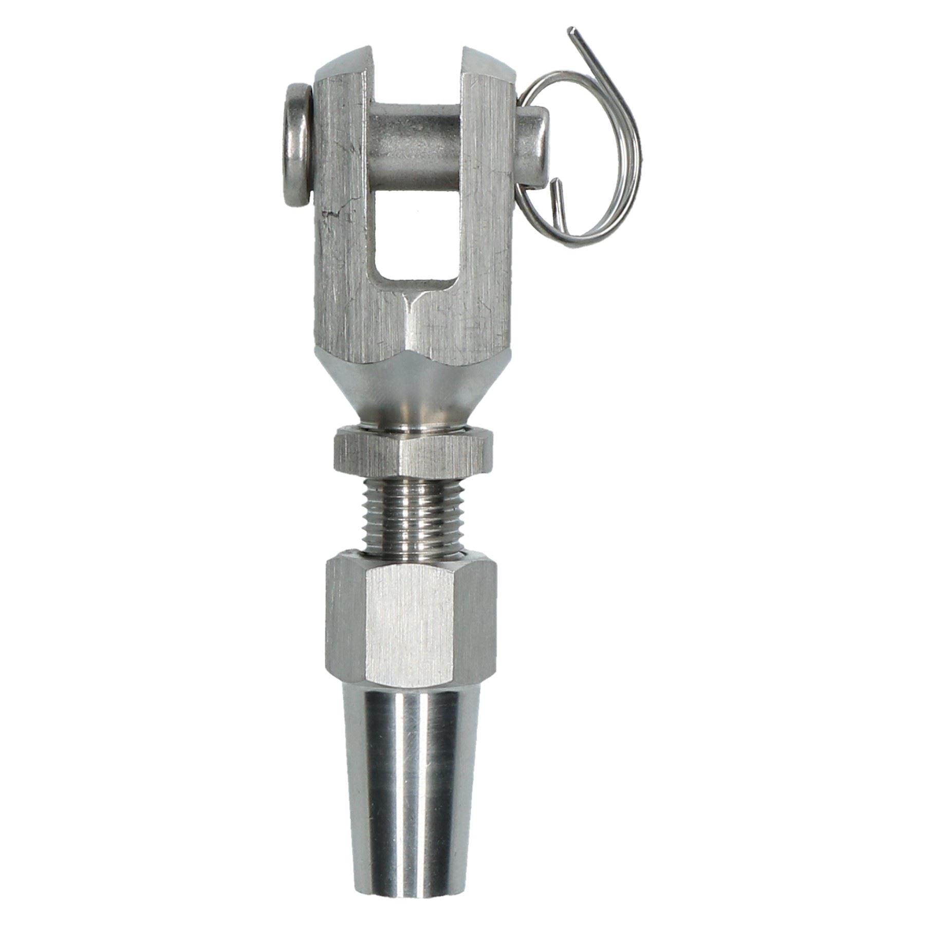 Raccord de câble métallique DIY Raccord d'extrémité de gréement sans emmanchement en acier inoxydable 316