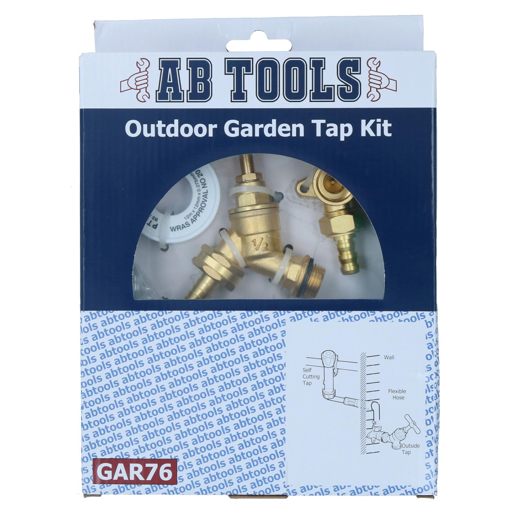 Outdoor Wasserhahn Kit Messing Selbst Cut Tap Schlauch Rohr Garten Wasser Armaturen Wand Montiert