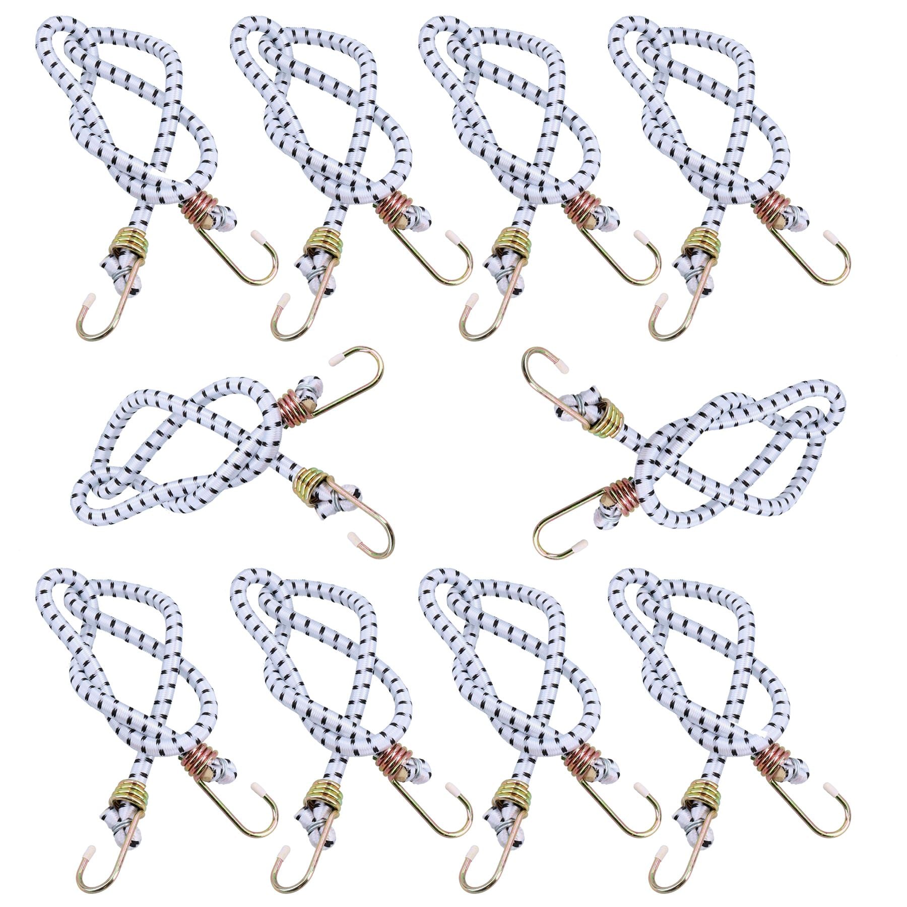 Cordons élastiques robustes de 36 po Attaches Attaches Crochets métalliques de fixation