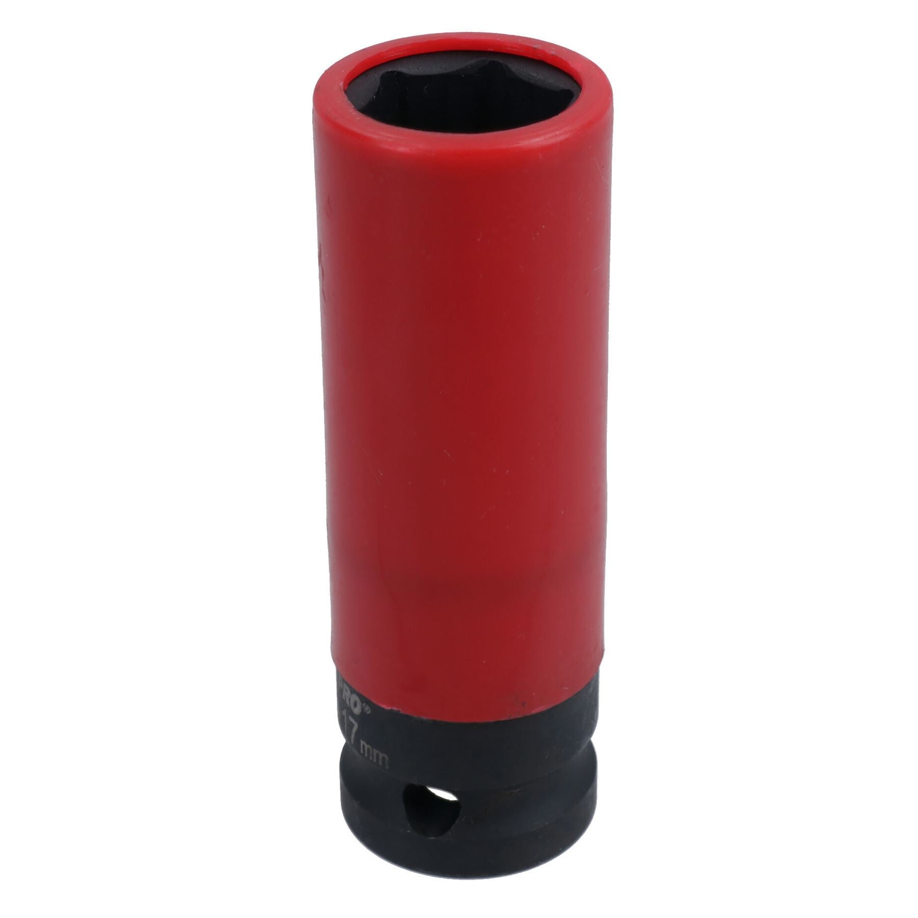 Douille pour écrou de roue en alliage métrique à double impact profond de 17 mm à paroi mince, entraînement 1/2 po