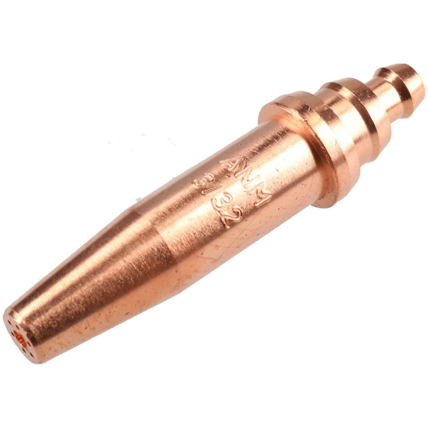 ANM Oxy Acetylene Gas Cutting Nozzle Tip Standard length 1/32" - 1/16" Oxygen