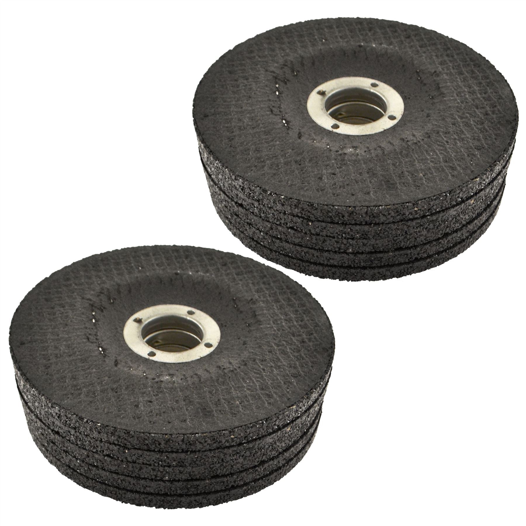 10-teiliges Winkelschleifer-Scheibenset für Metall, 115 mm (4-1/2 Zoll), gekröpfte Mitte, TE786