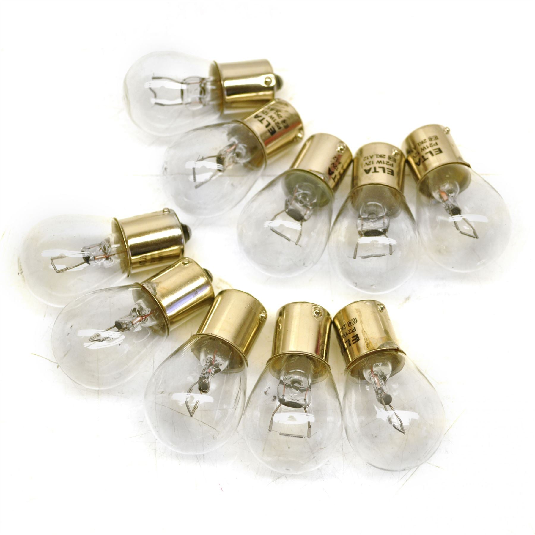 12 V, 21 W, 382, Einzelkontakt-Glühbirne, 10er-Pack, TR075