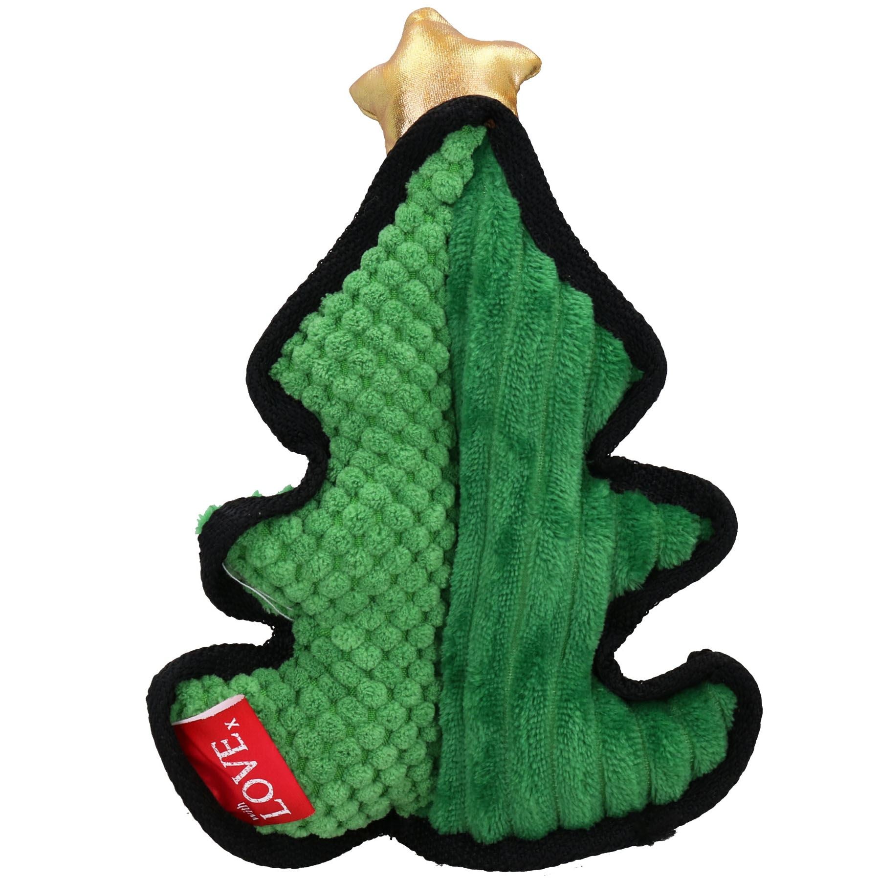 Cadeau de Noël pour chien Arbre de forêt magique Jouet en tissu résistant Cadeau de Noël pour chien