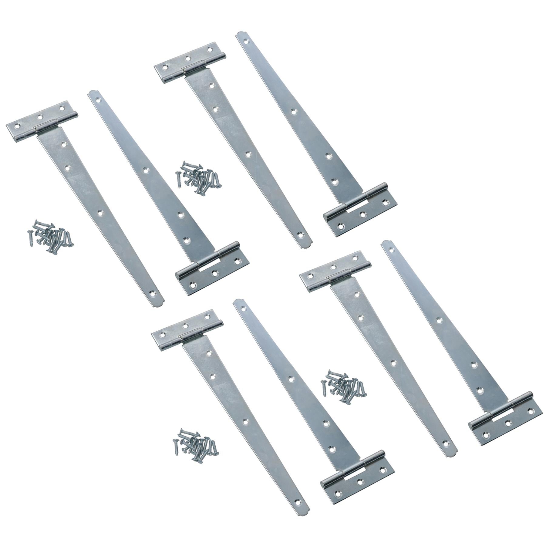 Heavy Duty T Tee Hinge For Sheds Gates Doors Zinc Plated Finish 4 – 18 Inch