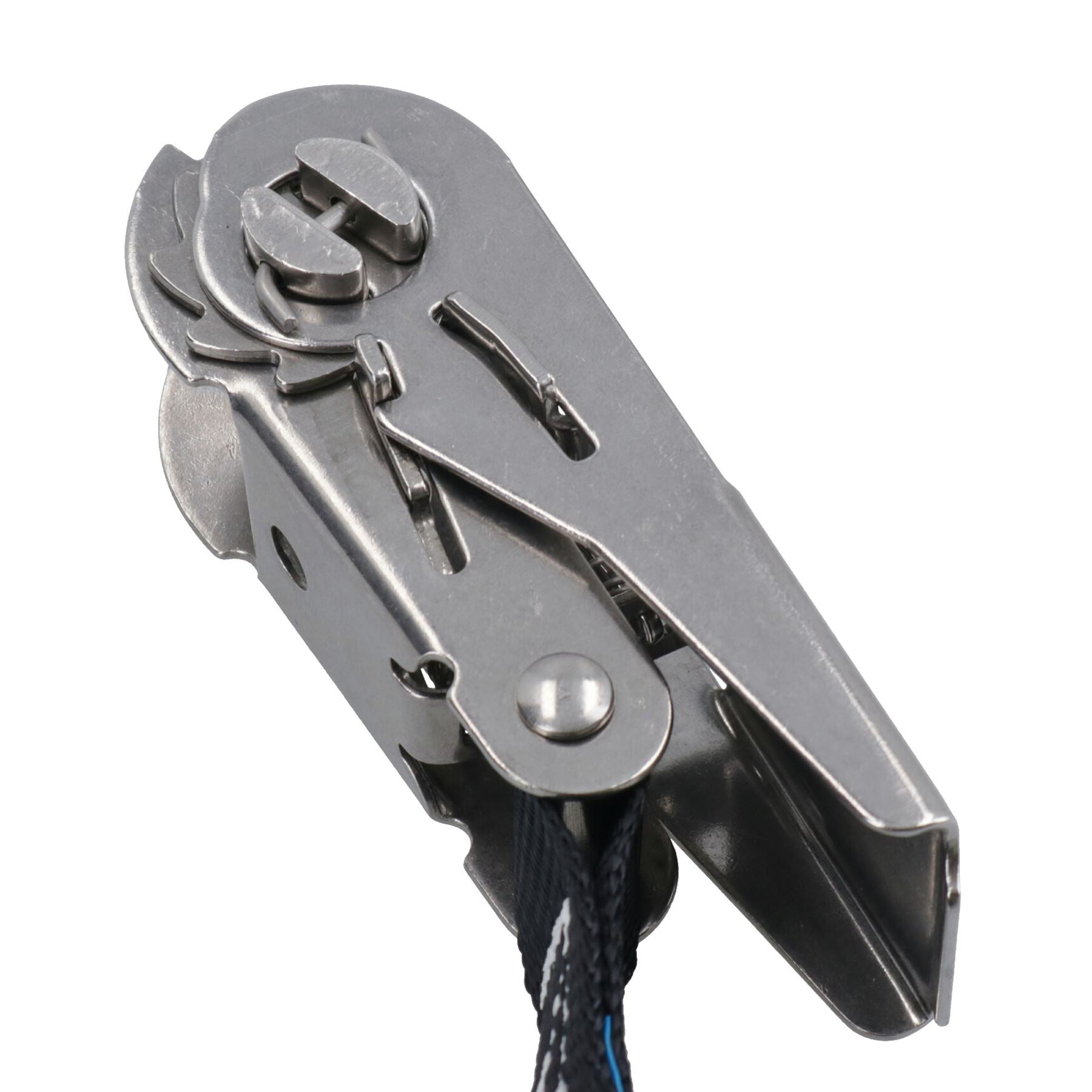 Sangle à cliquet en acier inoxydable 316 pour remorque de bateau, 6 m, 25 mm, qualité marine, nervure, jetski