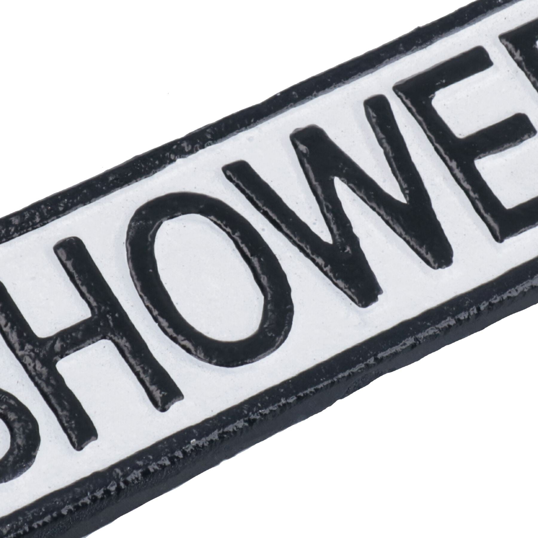 Plaque de douche en fonte pour porte, mur, maison, portail, salle de bain, hôtel