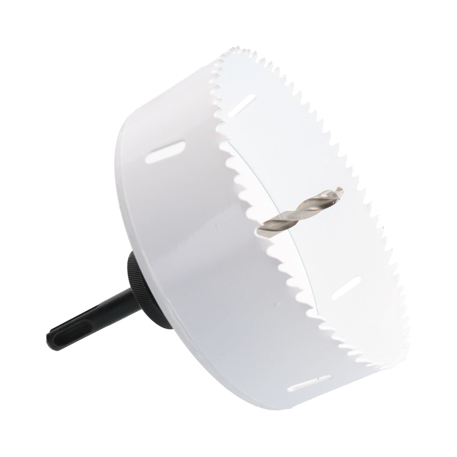 SDS-Plus-Dorndornaufsatz, komplett mit HSS-Lochsäge, 32 mm – 152 mm