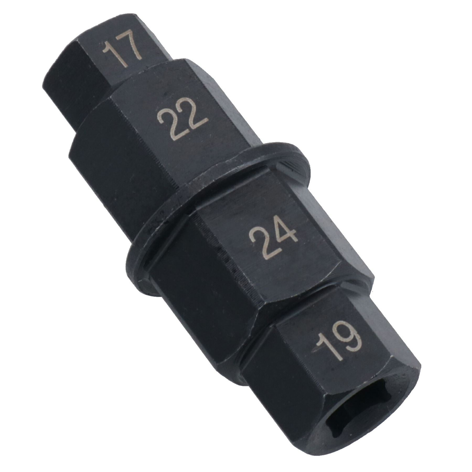 Adaptateur d'outil d'axe de roue avant de moto, entraînement hexagonal 3/8 po 17 19 22 24 mm