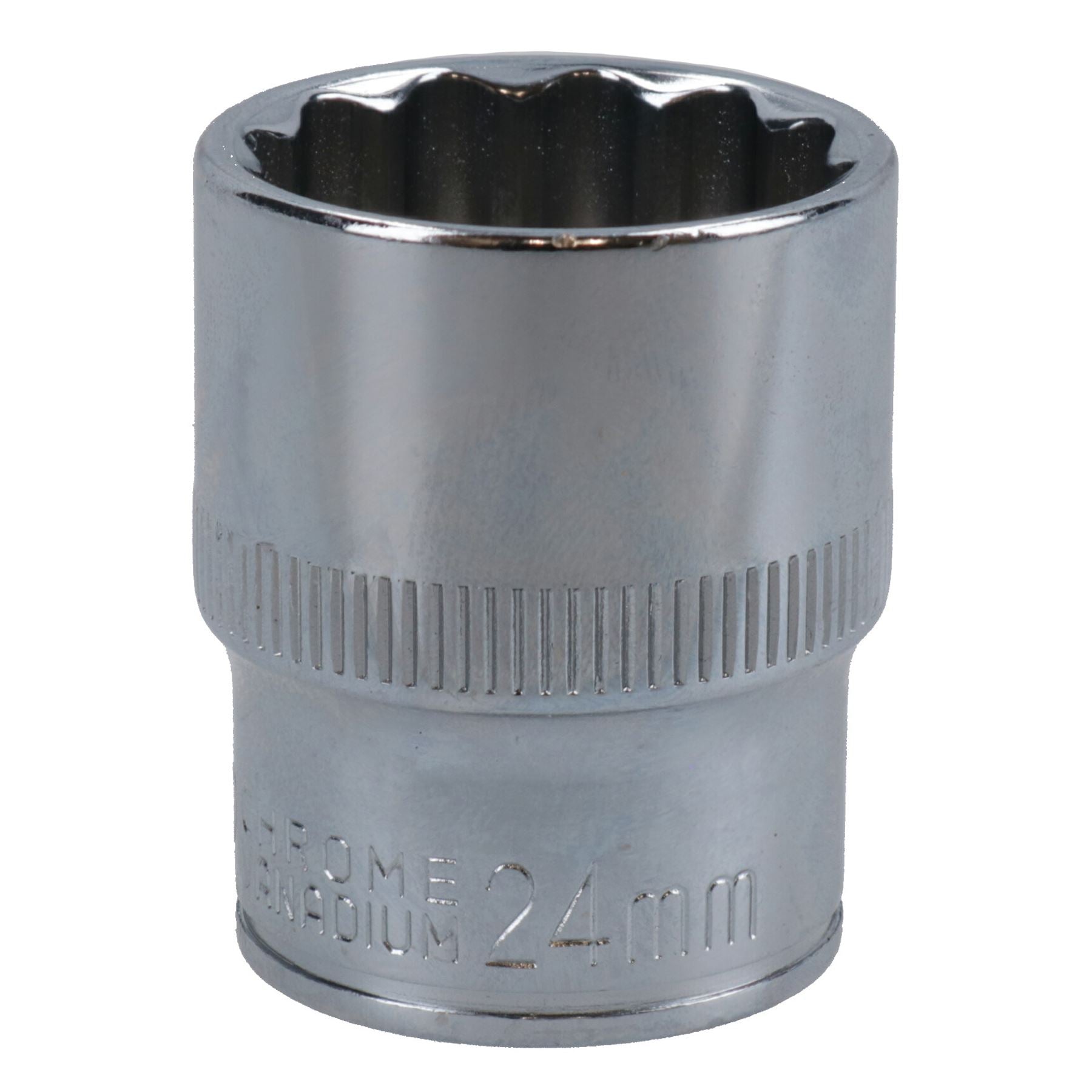 1/2in Drive Shallow Metric MM Socket 12 Sided Bi-Hex with Knurled Ring