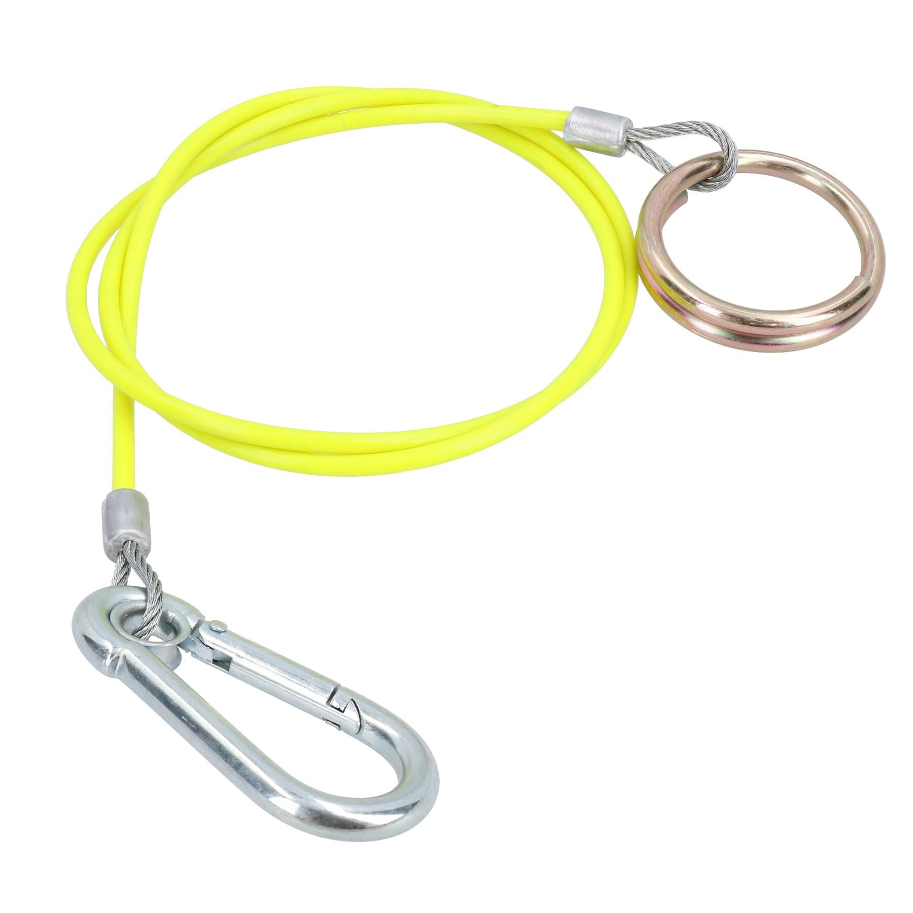 1 m 3 mm gebremstes Abreißkabel für Anhänger (gelb) TR028