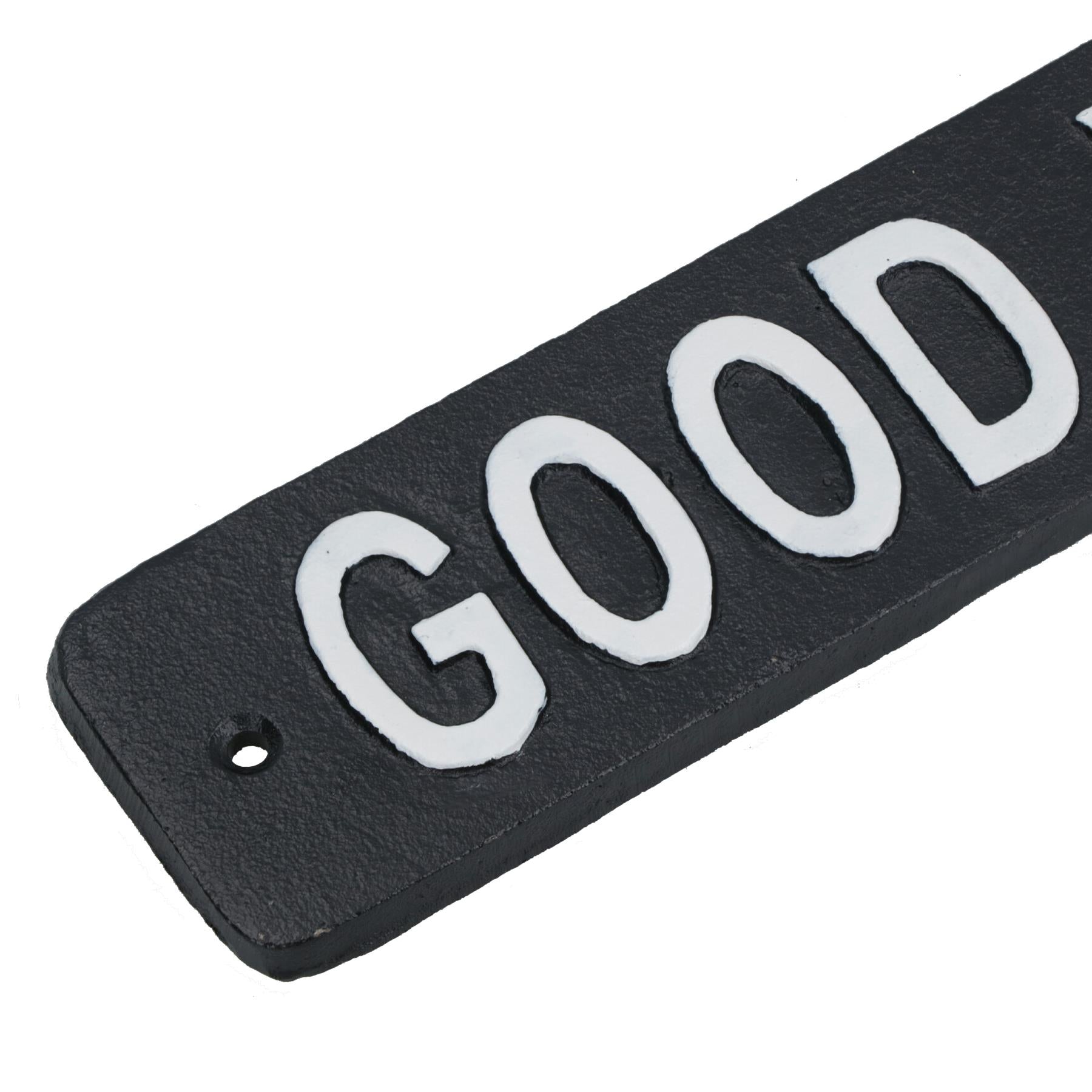 Good Vibes Only Cast Iron Sign Plaque Wall Door Fence House Garden Yard Bar
