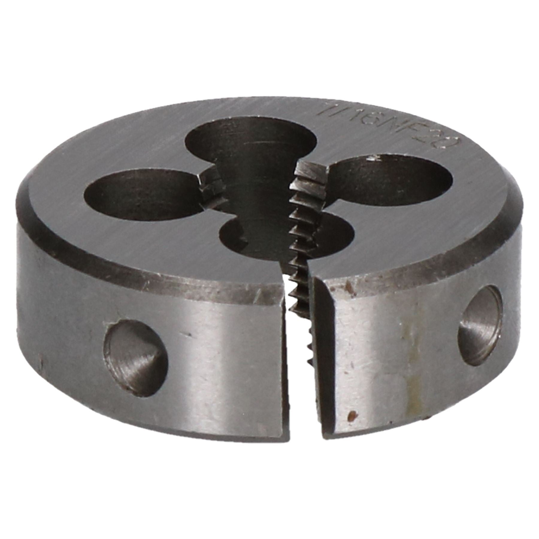Taraud et filière UNF 1/4" - 5/8" en acier au tungstène et filière fendue 38 mm