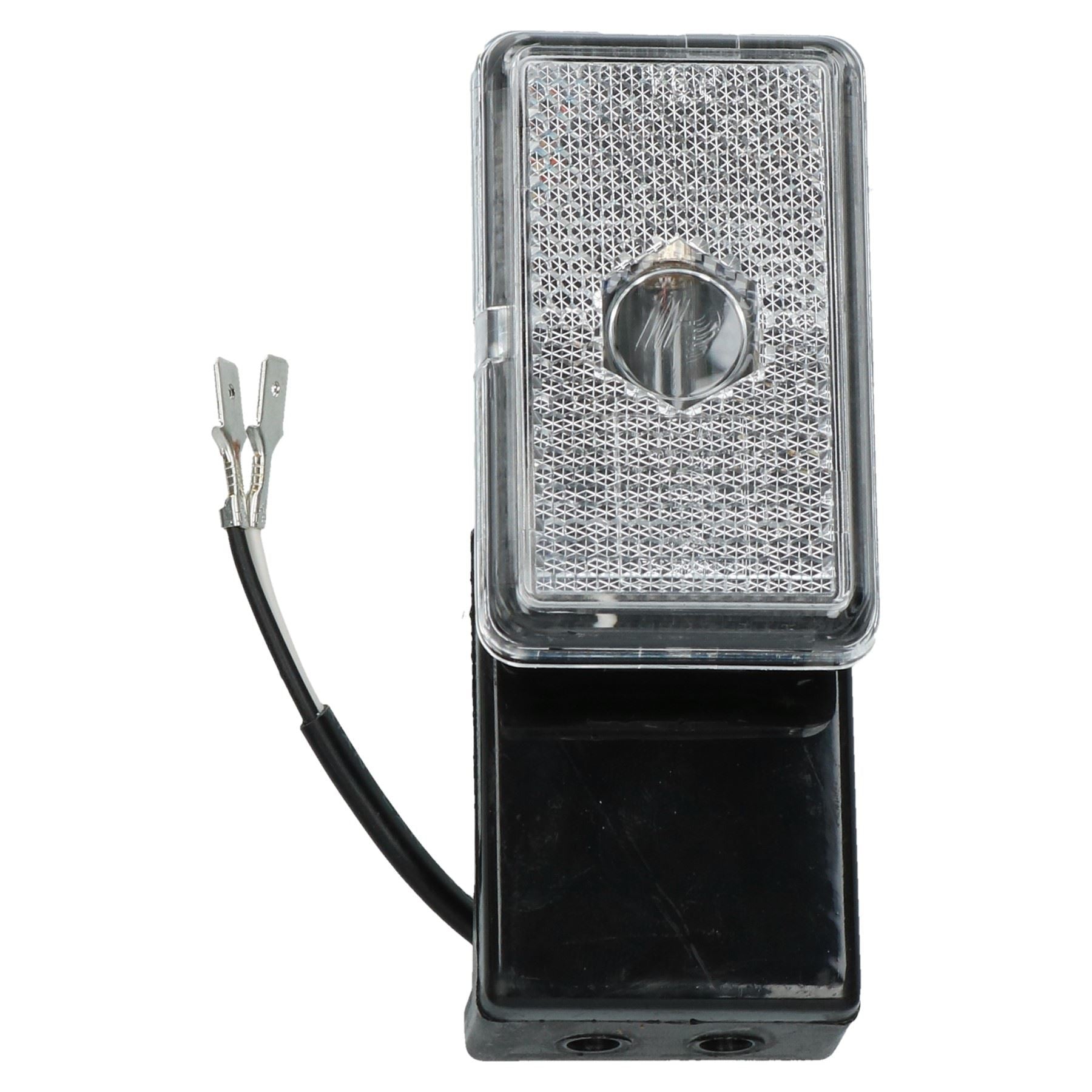 Feu de position avant droit blanc transparent pour remorque, caravane, fourgonnette