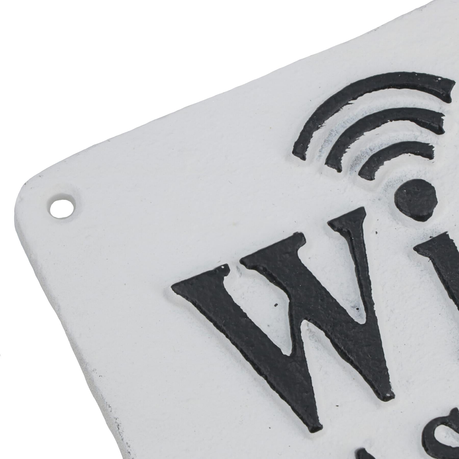 Wi-Fi Password Cast Iron Sign Plaque Wall Door House Hotel Bar Cafe Shop Pub