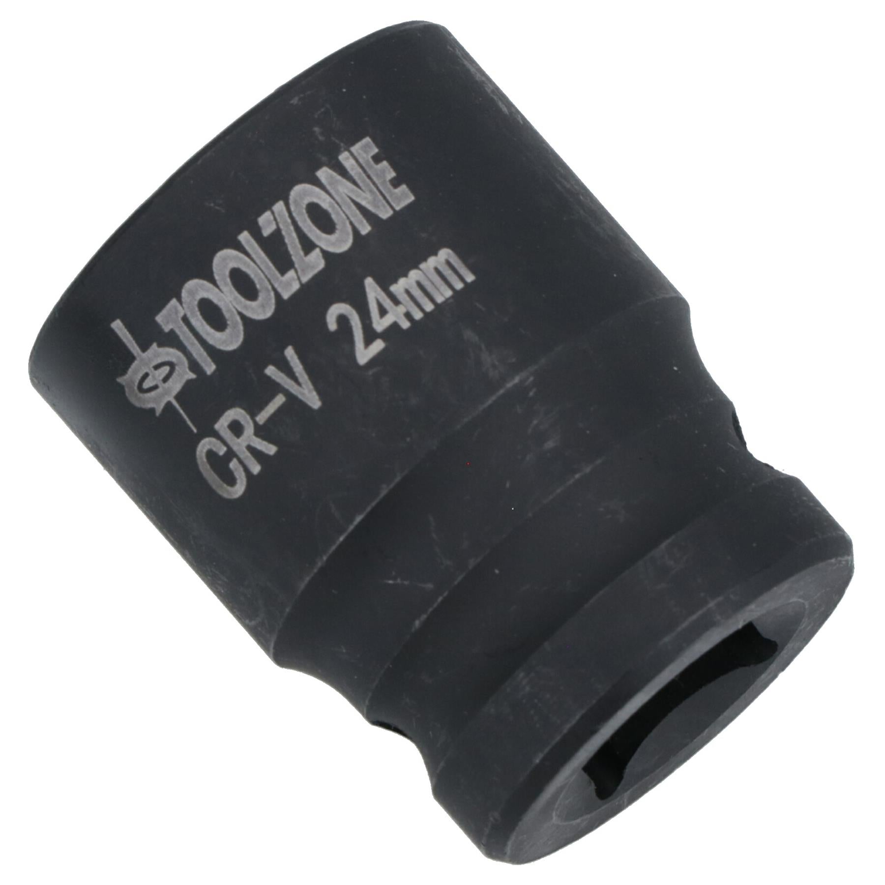 24mm 1/2in. Drive Shallow Metric Impact Impacted Socket 12 Sided Bi-hex