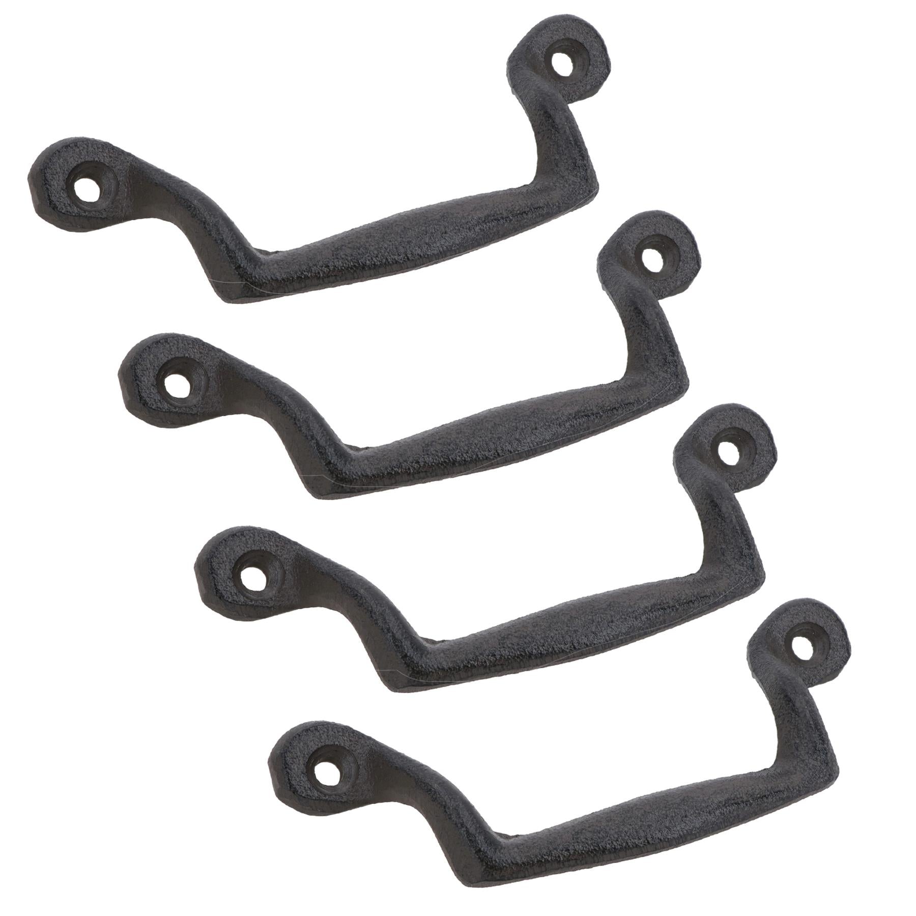 Furniture Door Pull Handle Cast Iron Cupboard Drawer Chest Shell Cup Clam