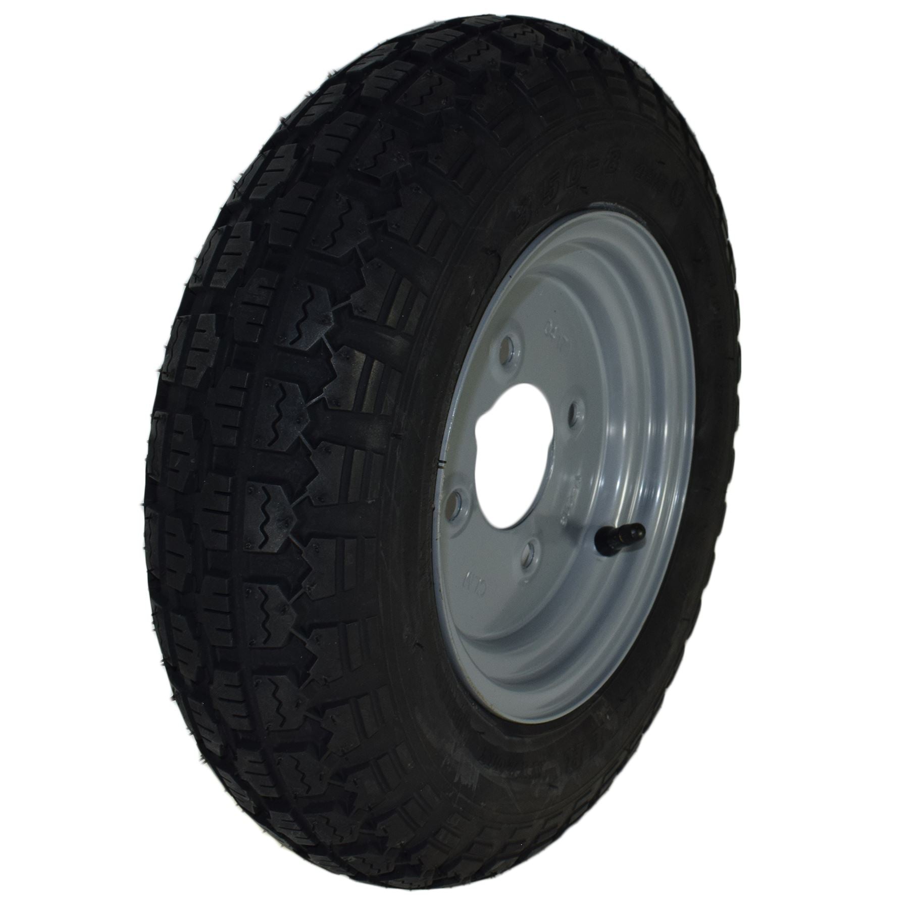Trailer Wheel & Tyre 3.50-8  with 4"PCD 4 PLY TRSP48