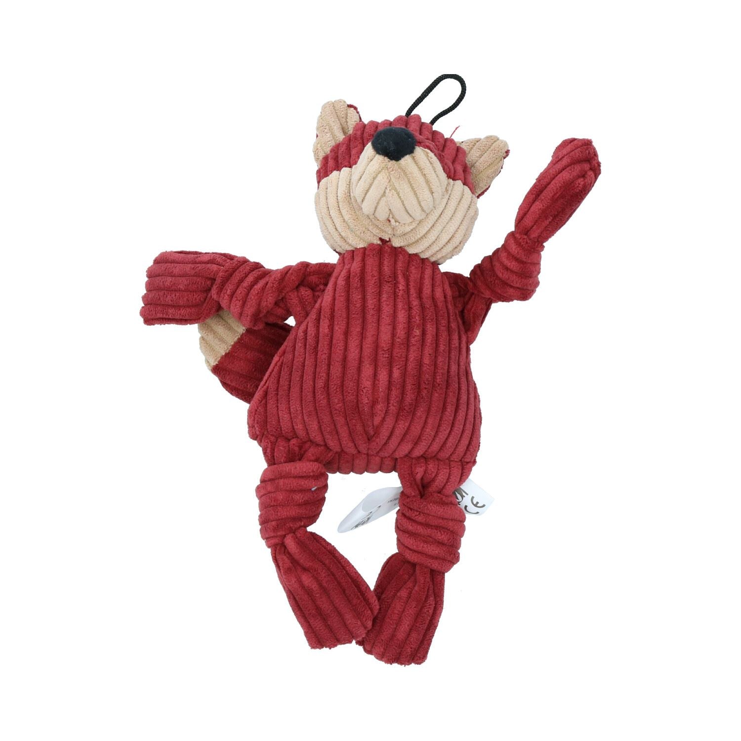 Jouet en peluche durable pour chien et chiot Woodland Small Fox Knottie 6 x 12 x 22 cm