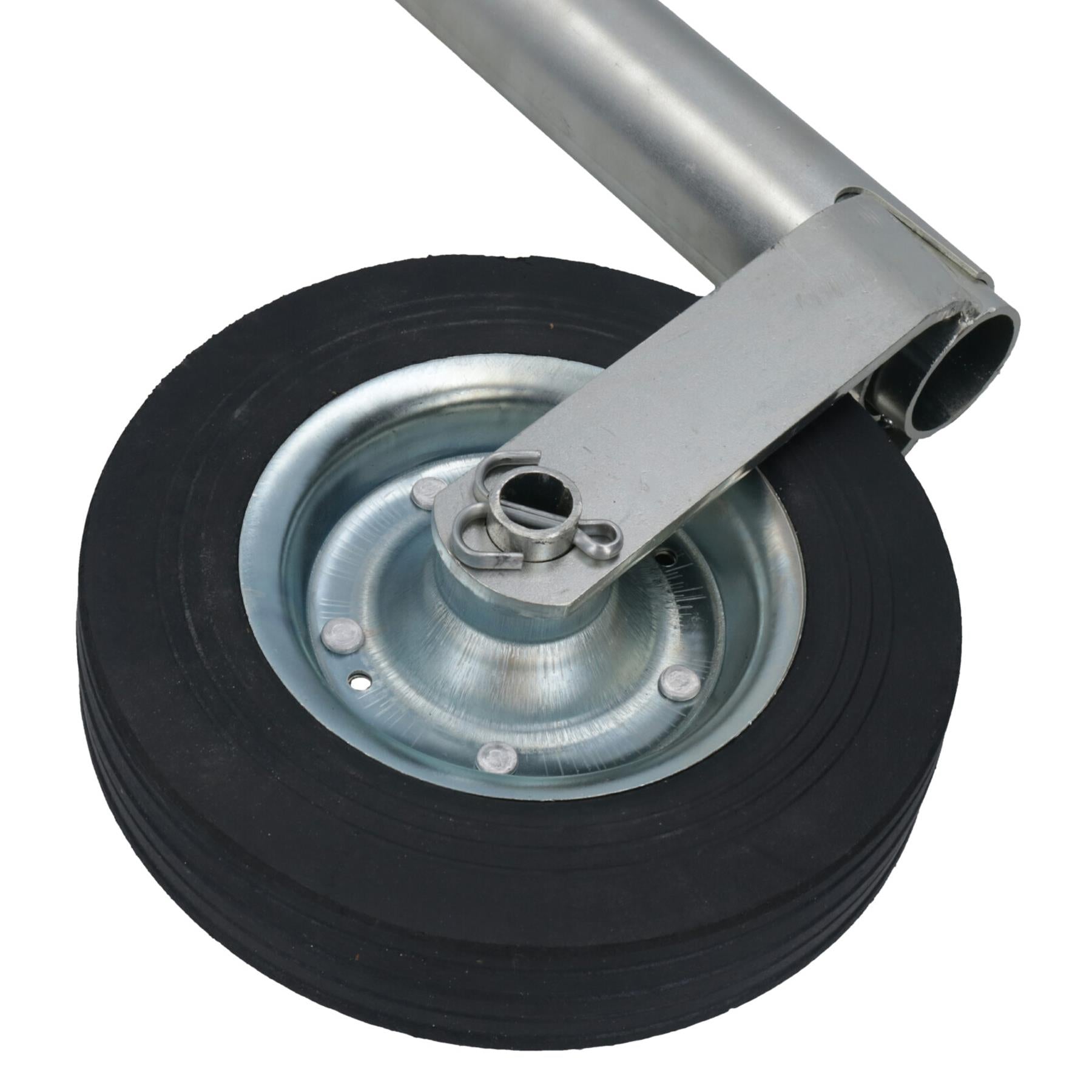48 mm Stützrad, strapazierfähig, für Anhänger, Wohnwagen, 200 mm, mit Vollrad
