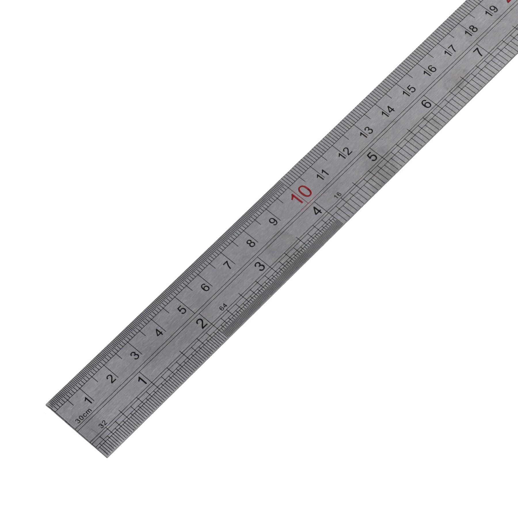 Règle en acier inoxydable 12" 30 cm Mesure Dessin Professionnel TE139