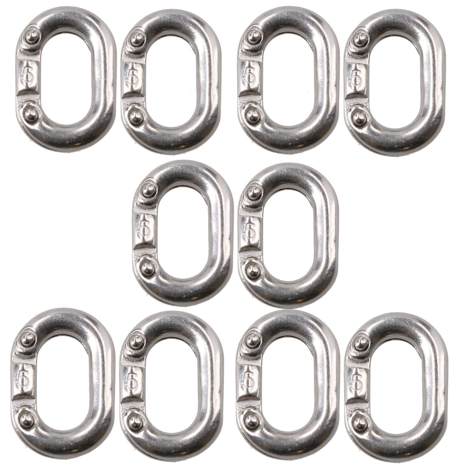 Chain Connecting Link 5mm Marine Grade Stainless Steel Split Shackle