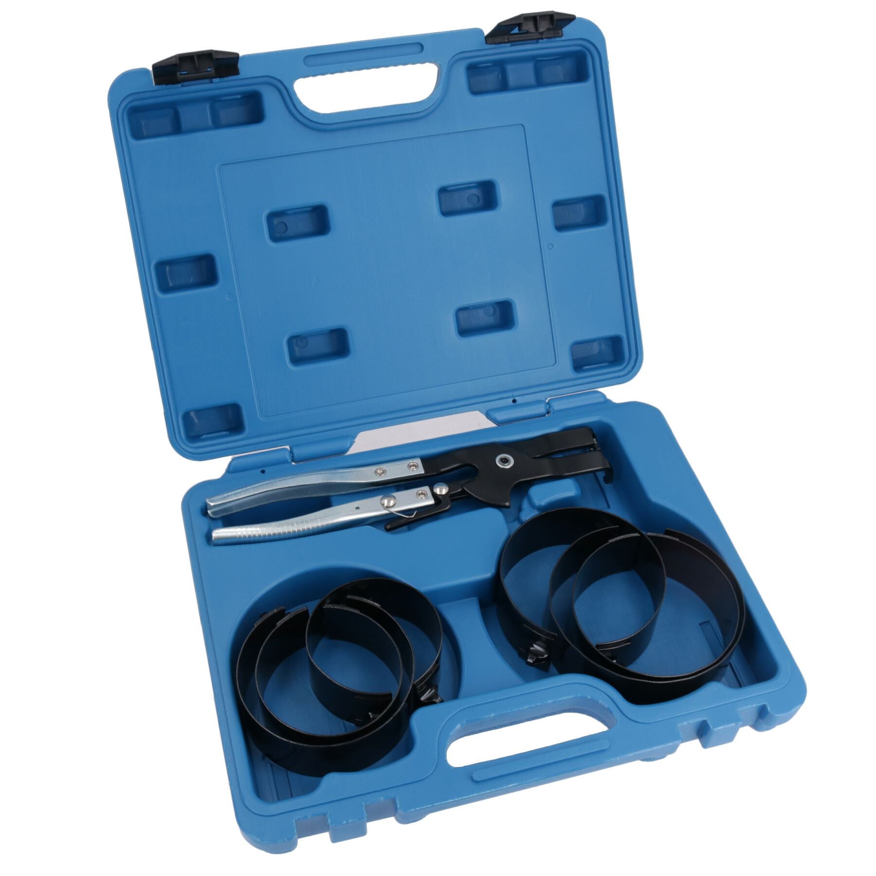 7-teiliges Kolbenring-Kompressor-Zylinder-Installateur-Klemmen-Ratschenzange 73 – 111 mm