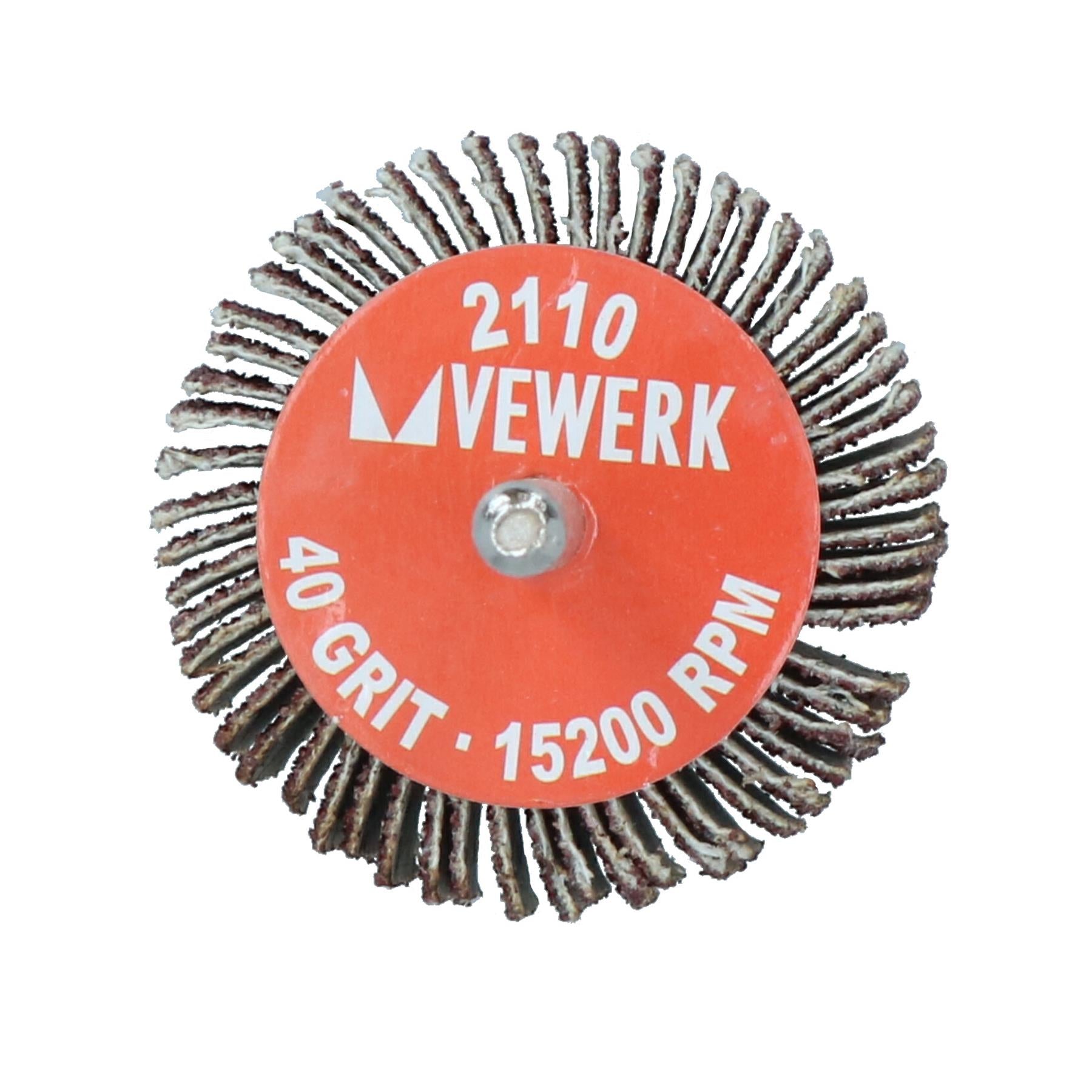 Disque à lamelles abrasif grain 40, 50 mm, tampons de polissage pour perceuses, tige de 6 mm