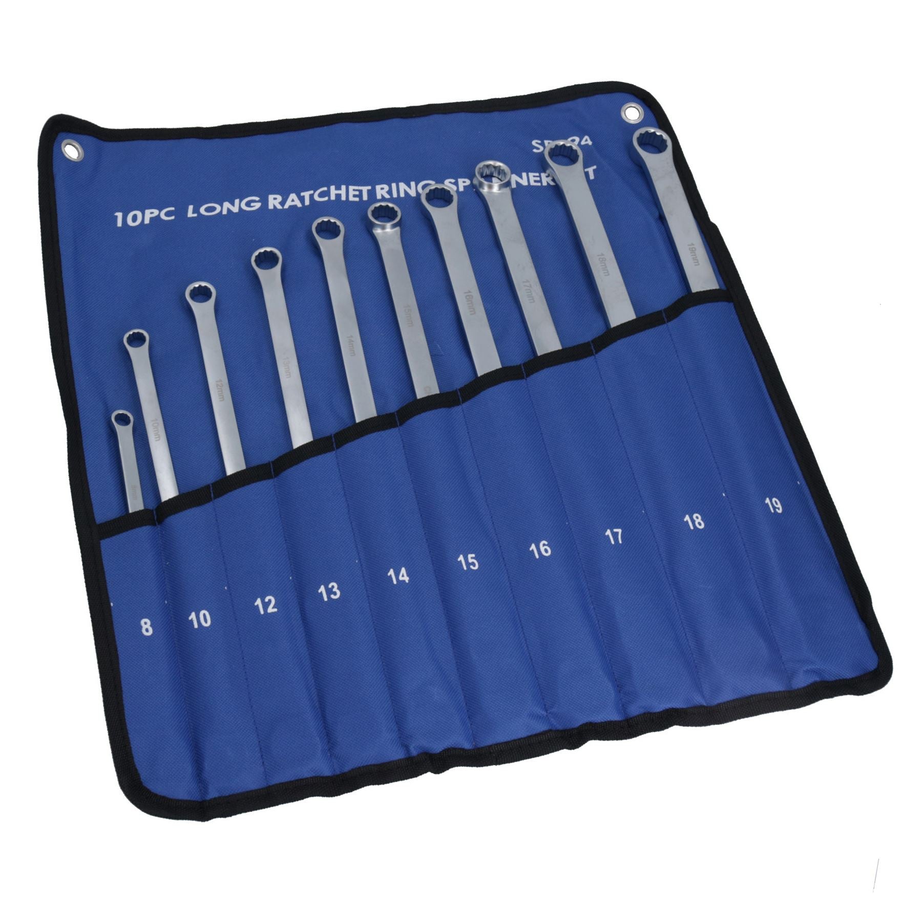 Metric Aviation Ratchet Ring Spanner Wrench Set 8mm – 19mm 72 Teeth 10pc