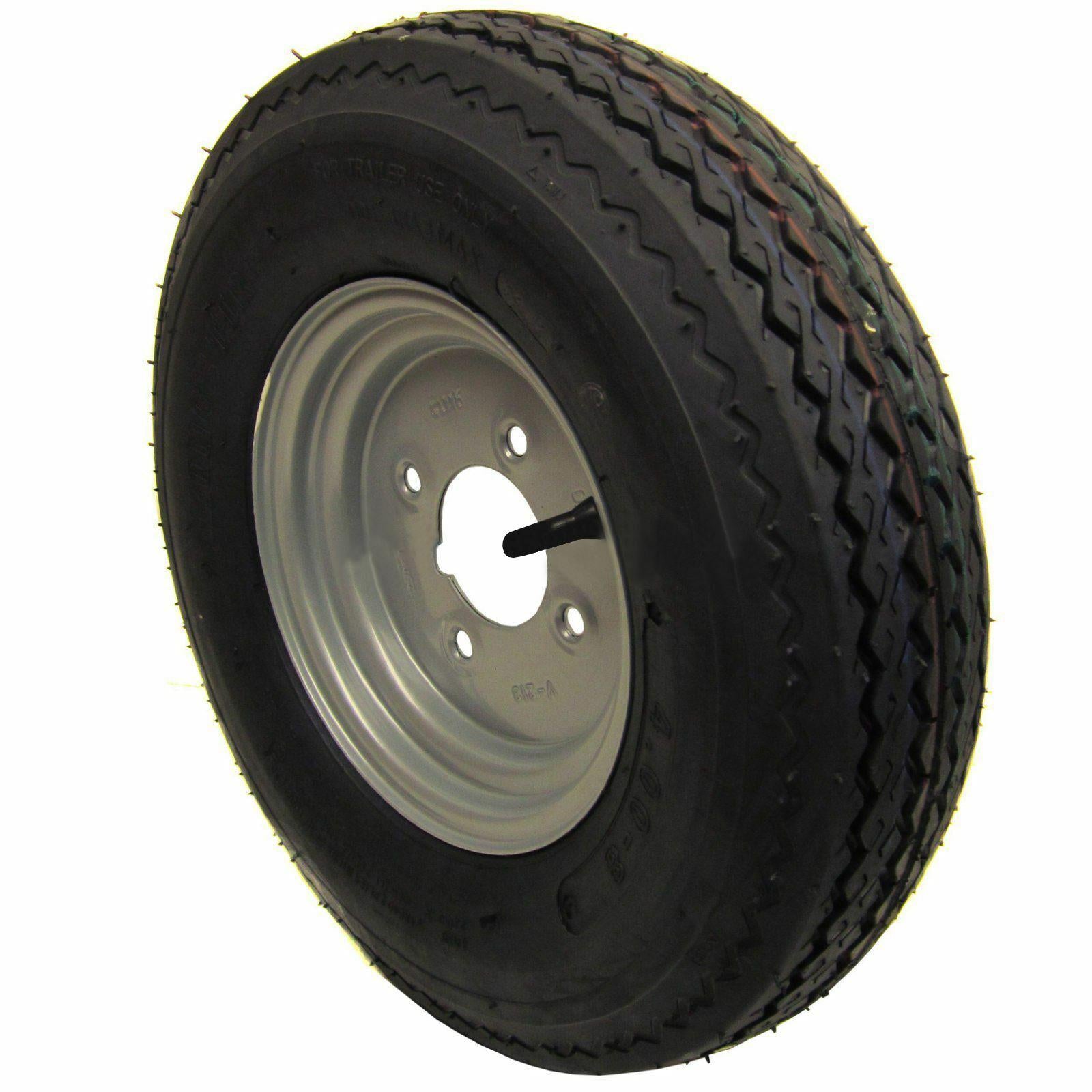 Unités de suspension de remorque galvanisées de 350 kg et kit de 3 roues et pneus de 8" 4" PCD